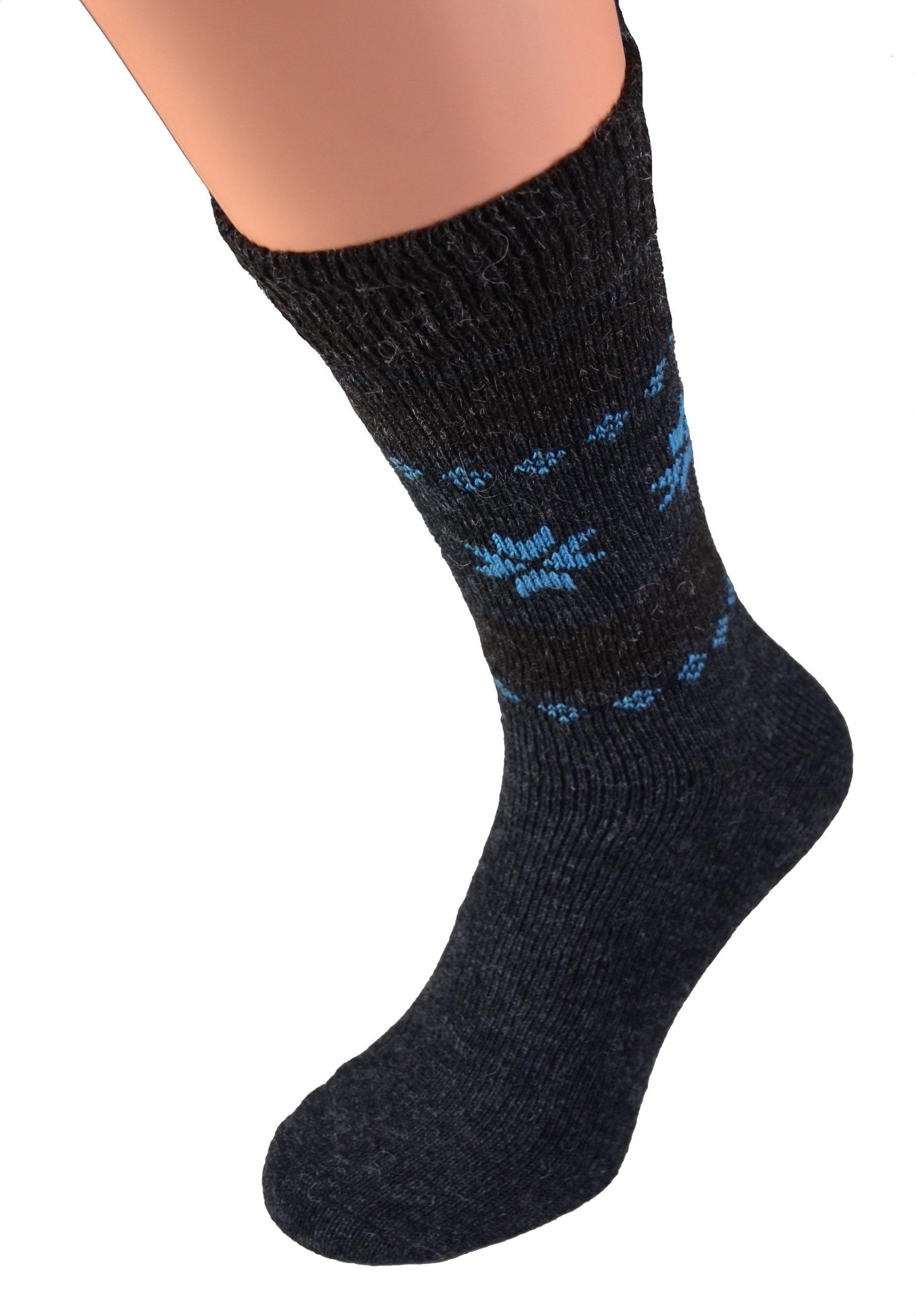 Cocain underwear Skisocken Alpaka Socken Herren Damen farbig warme Woll-Socke Wolle Thermo bunt (4-Paar) Alpaka Wollsocken für Männer und Frauen