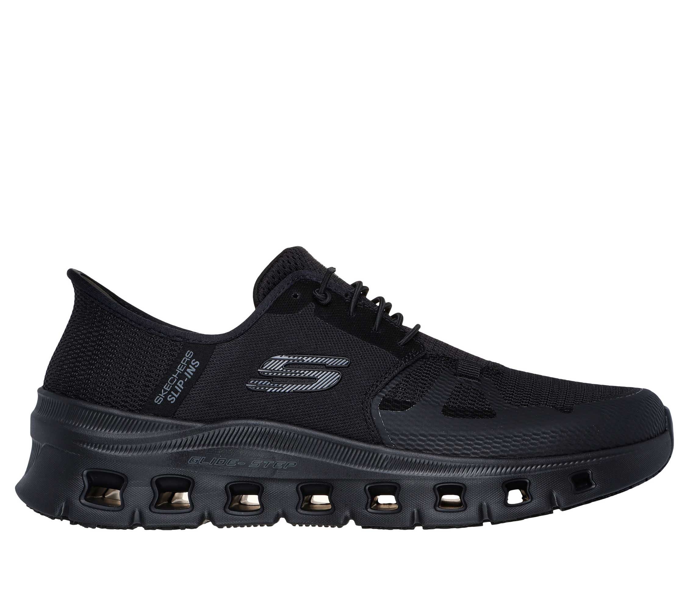 Skechers GLIDE-STEP PRO OB SR Berufsschuh Herren Slip-On ohne Schnüren Arbeitsschuh Air-Cooled - Memory Foam - Vegan - EN ISO 20347:2022+A1:2024