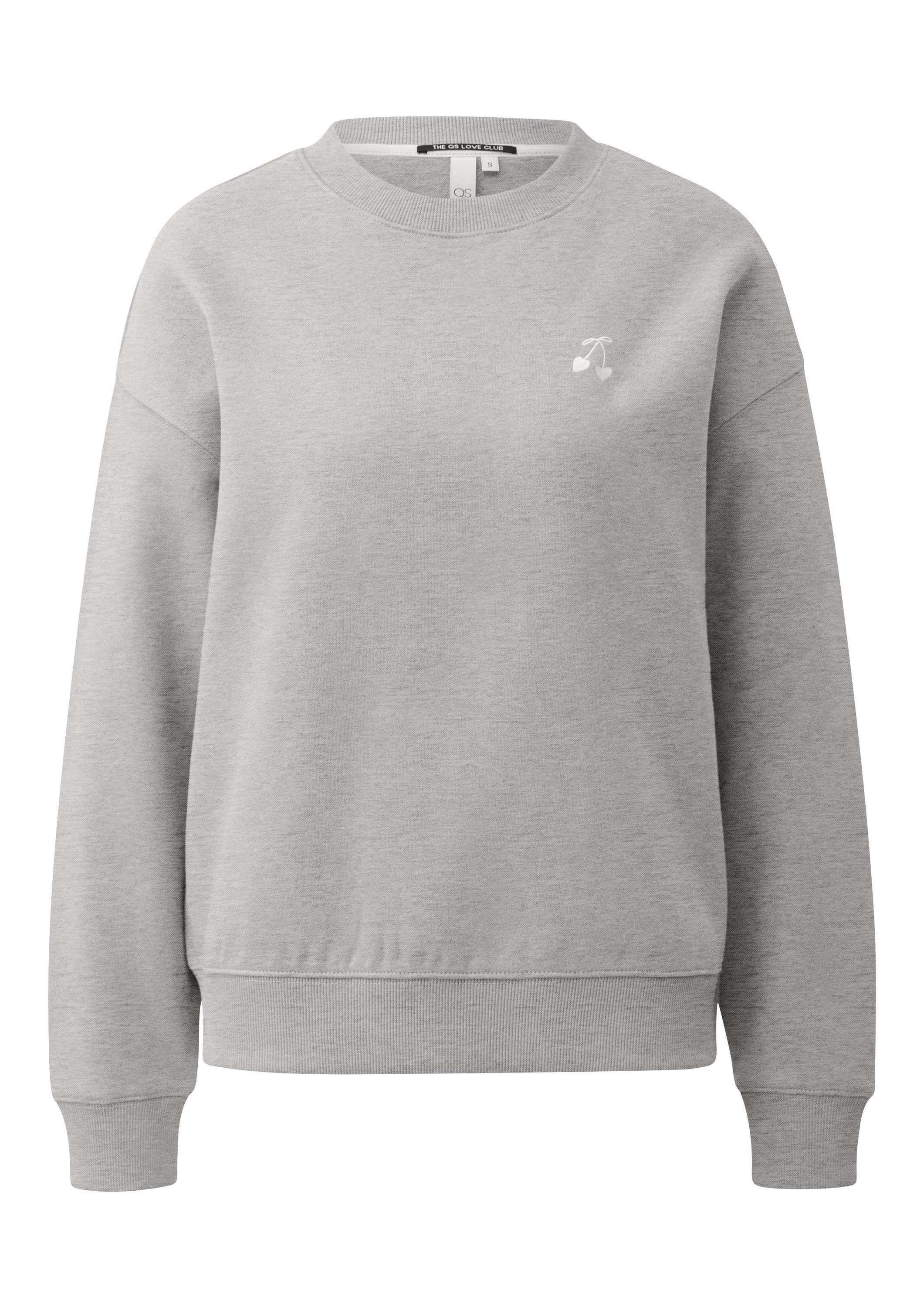 QS Sweatshirt Sweatshirt Sweatshirt mit Stickerei günstig online kaufen