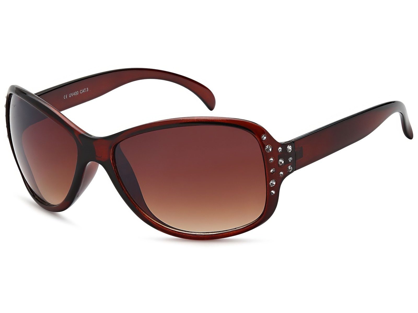 styleBREAKER Sonnenbrille Sonnenbrille Schmetterlingsform mit Strass (1-St)