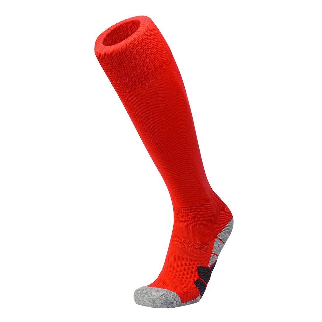 Rot Fußballsocken Paare Stutzenstrümpfe Unisex Lang Sportsocken Atmungsaktiv Knie DEBAIJIA - Fußball 1