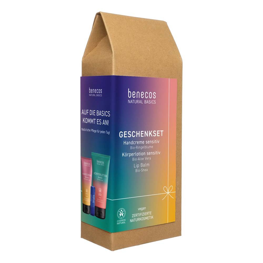 Körperlotion Geschenkset Sensitiv - Handcreme, Körperlotion & Lipbalm