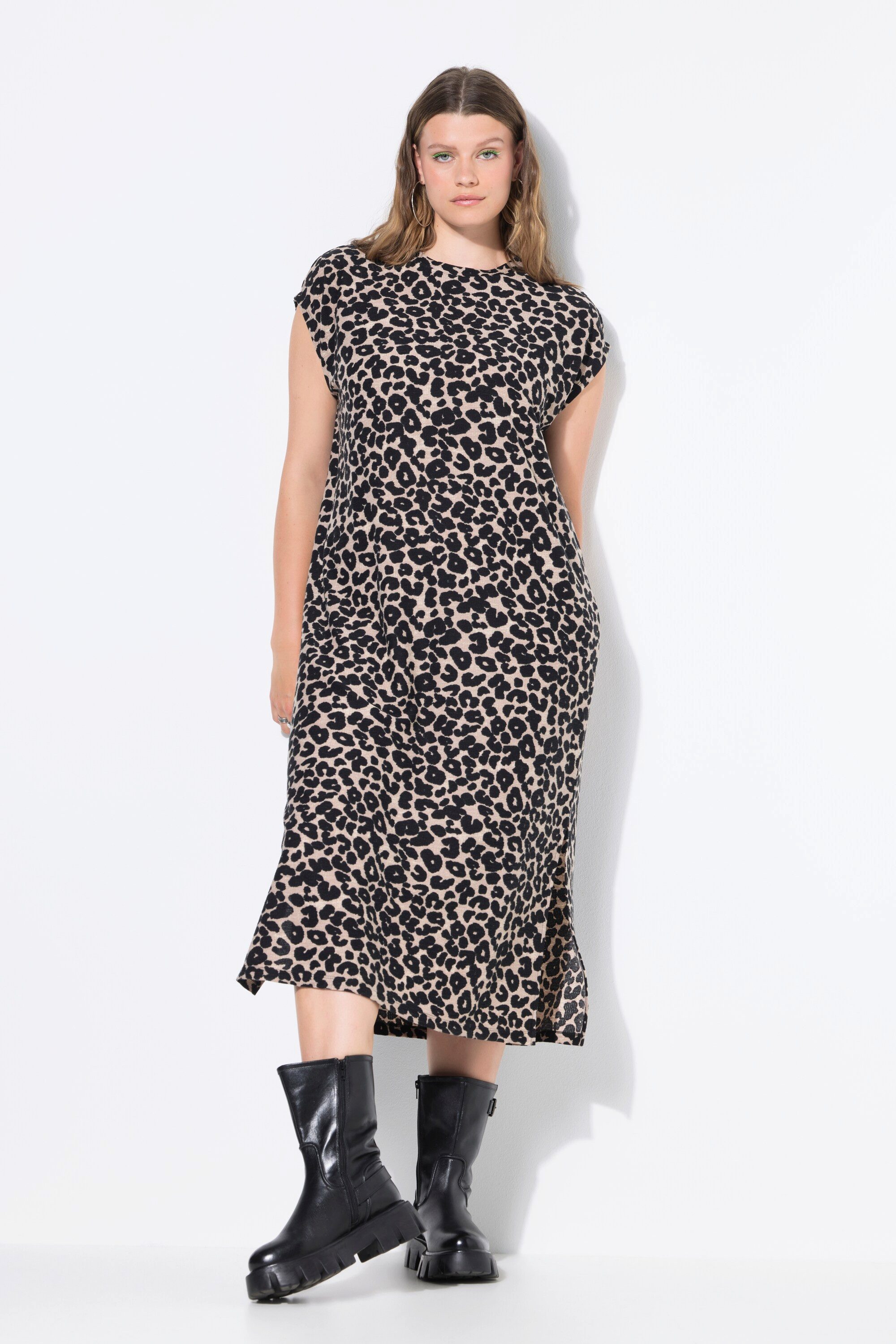 Studio Untold Jerseykleid Midikleid oversized Piqué Leo