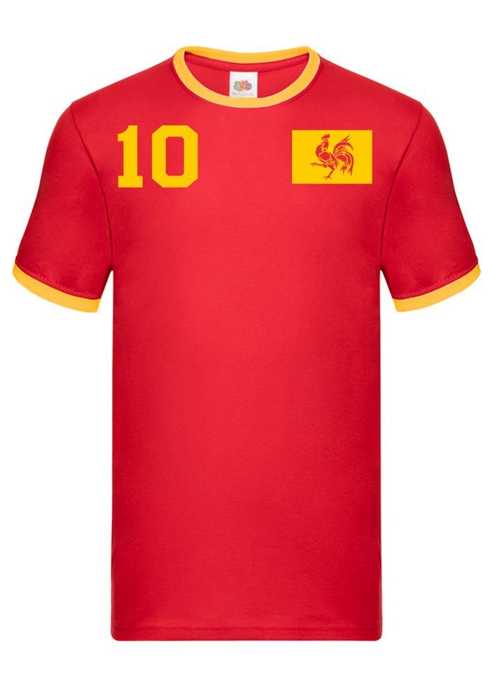 Blondie & Meister Sport T-Shirt WM Trikot Weltmeister Fußball Brownie Belgien Herren