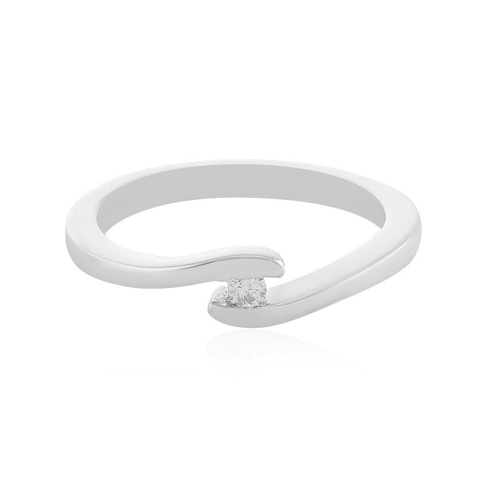 Cavill Diamantring Schicker 0,03ct Diamant Sterling Silber Ring (1-tlg)