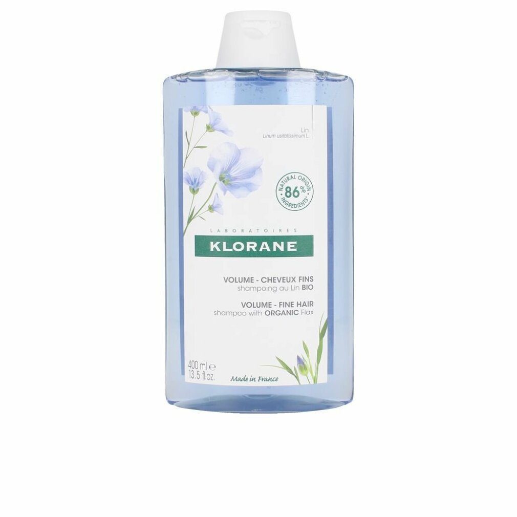 KLORANE Haarshampoo VOLUME Shampoo mit Flachsfasern 400ml