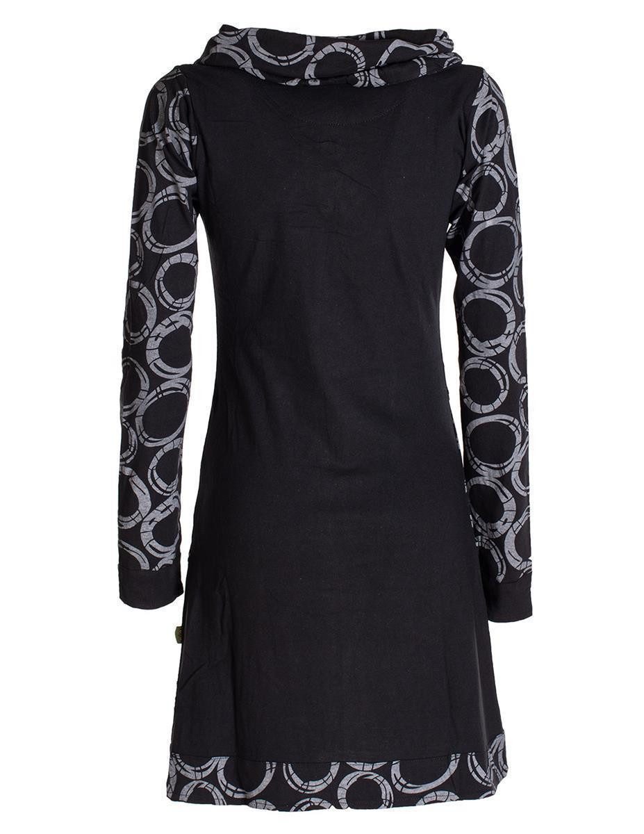 Vishes Jerseykleid Langarm Kleid Schal-Kleid Winterkleider günstig online kaufen