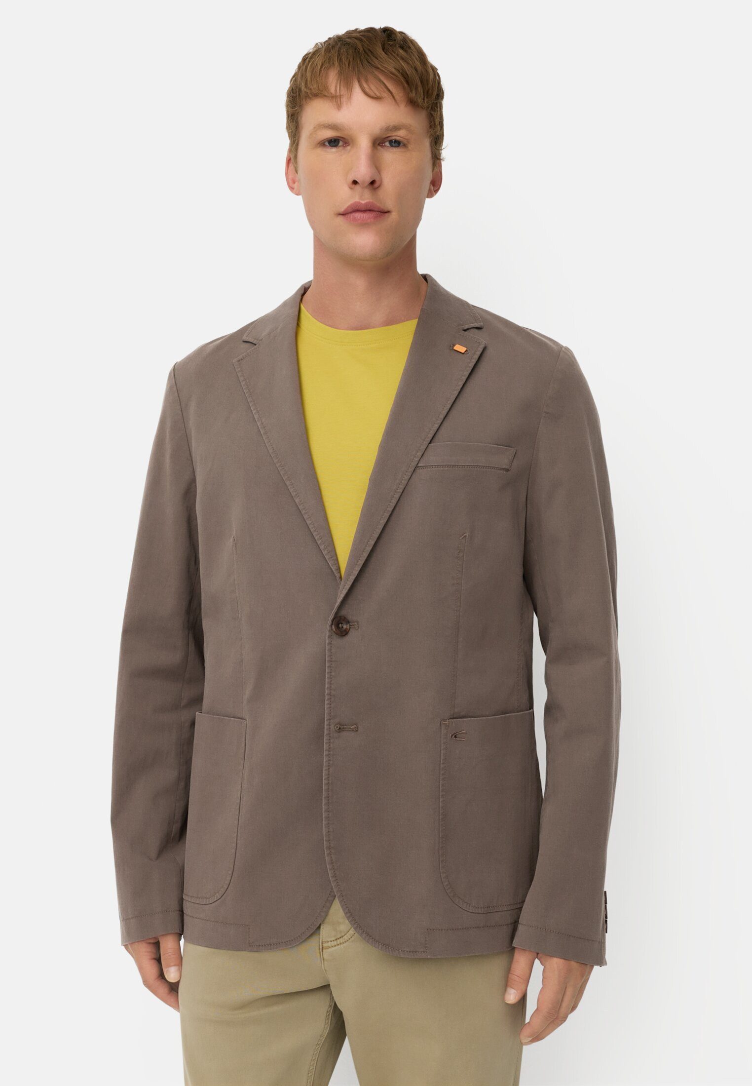 camel active Baumwollsakko aus komfortablem 2-Wege Stretch Langarm Sakko_Casual Sakko
