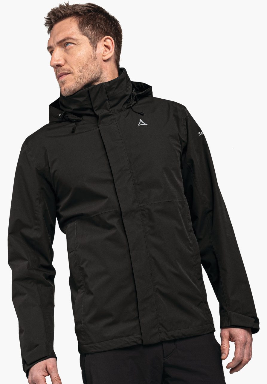 Schöffel Funktionsjacke Gmund M RAIN JKT CS mit einrollbarer Kapuze