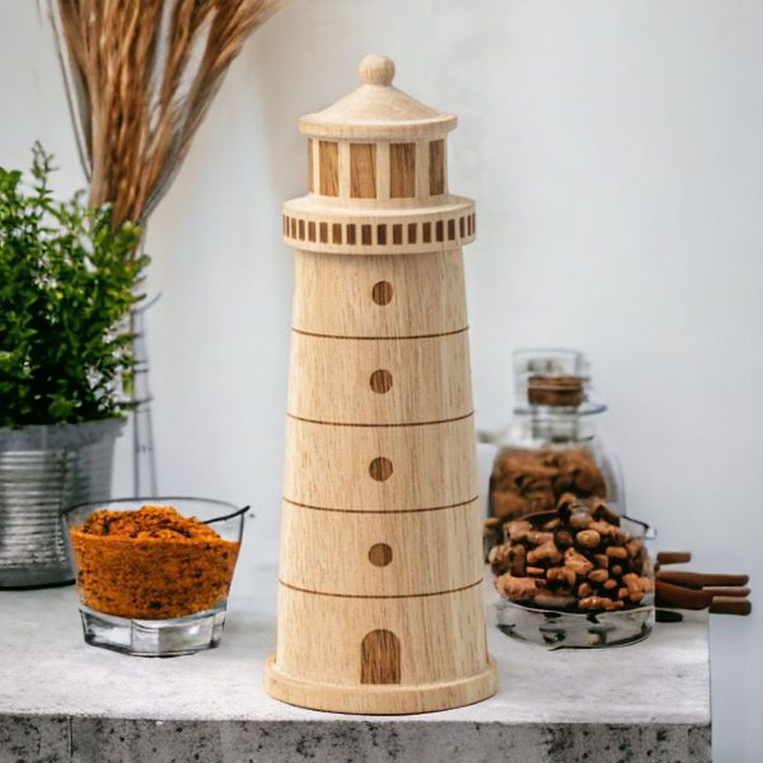 Räder Design Salzmühle Räder Meeresrauschen Gewürzmühle Leuchtturm 17352