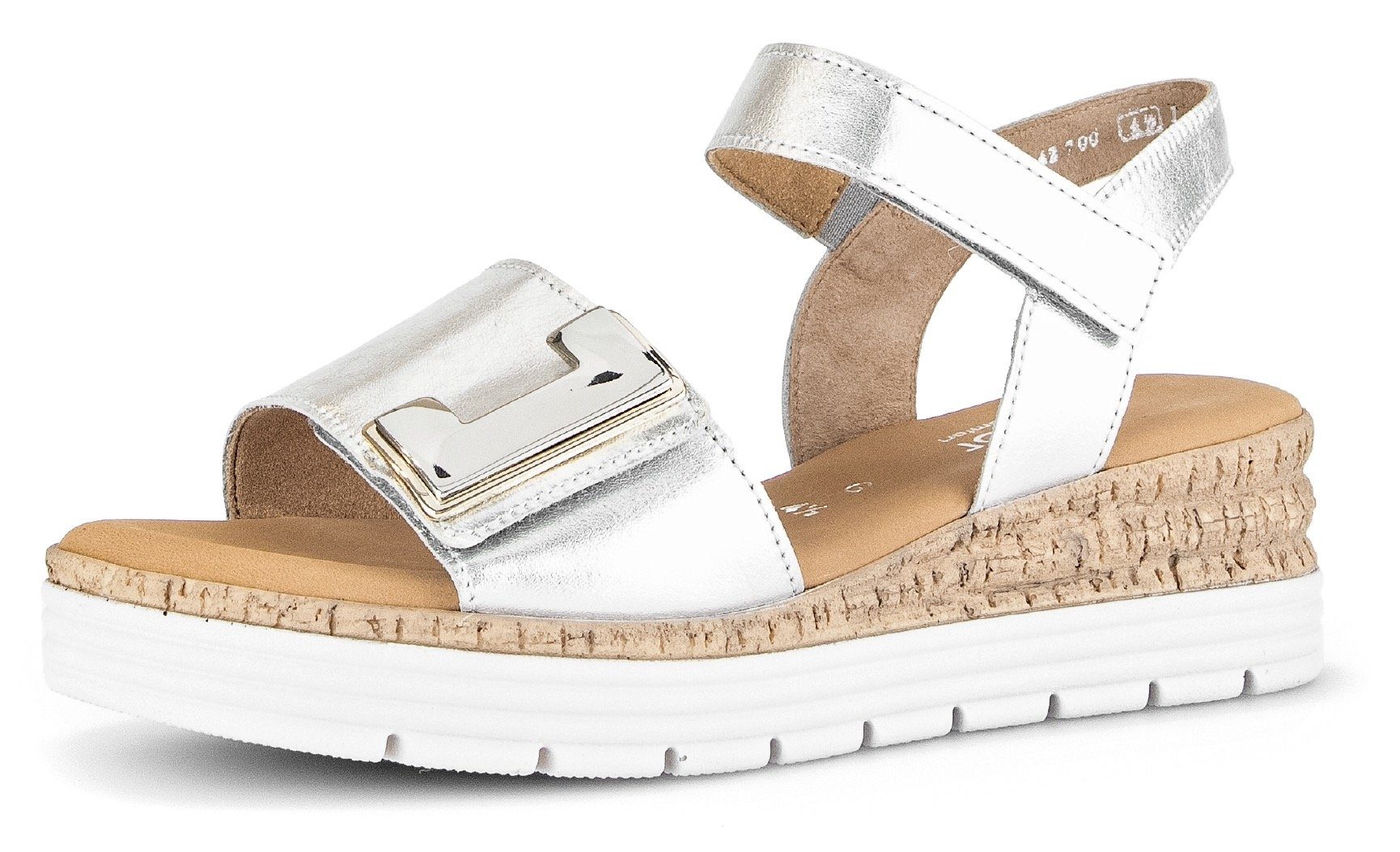 Gabor GENUA Sandalette, Keilabsatz, Sommerschuh, Sandale mit Klettverschlüssen, Weite G