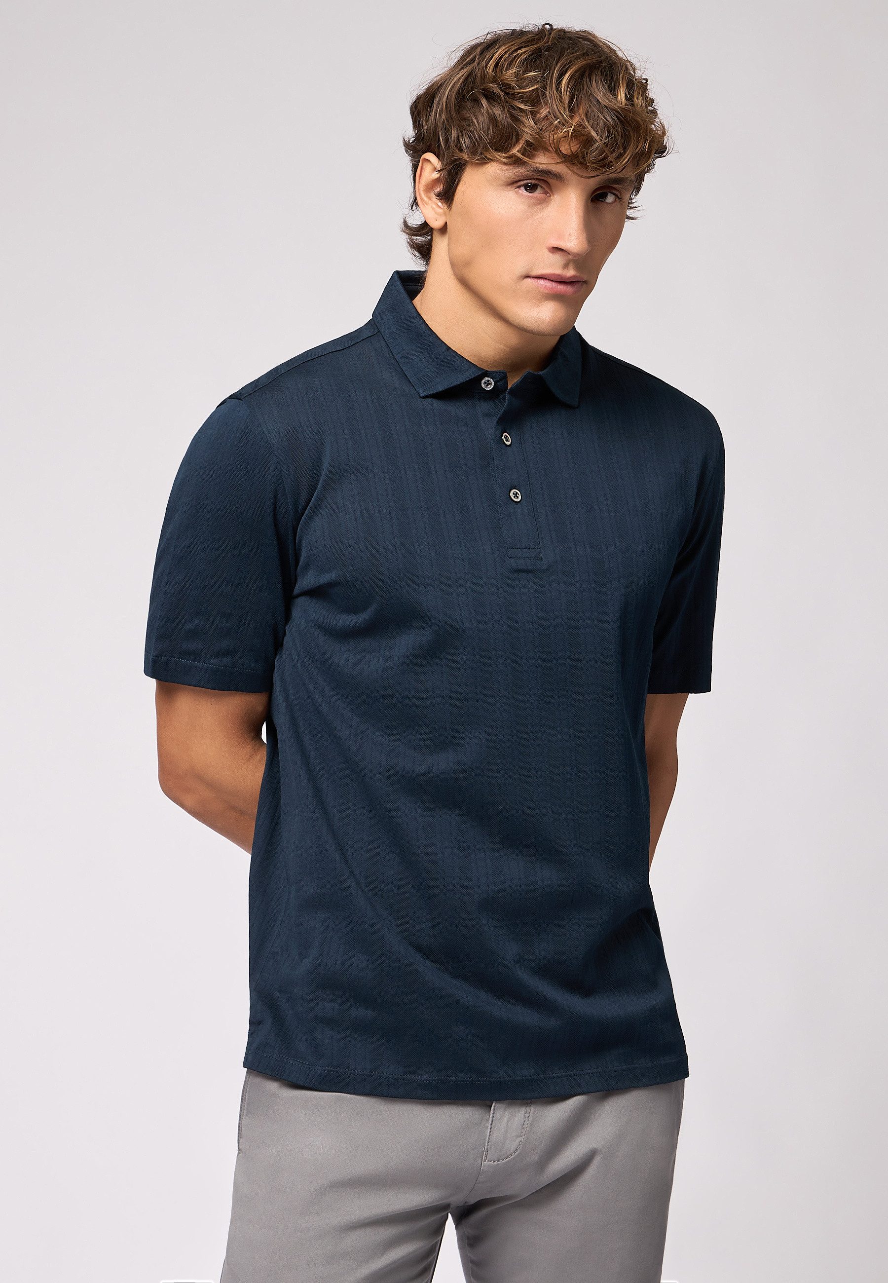 Roy Robson Poloshirt Struktur-polo