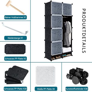 AUFUN Kleiderschrank DIY Kombischrank (8-St., modularer Kombischrank)