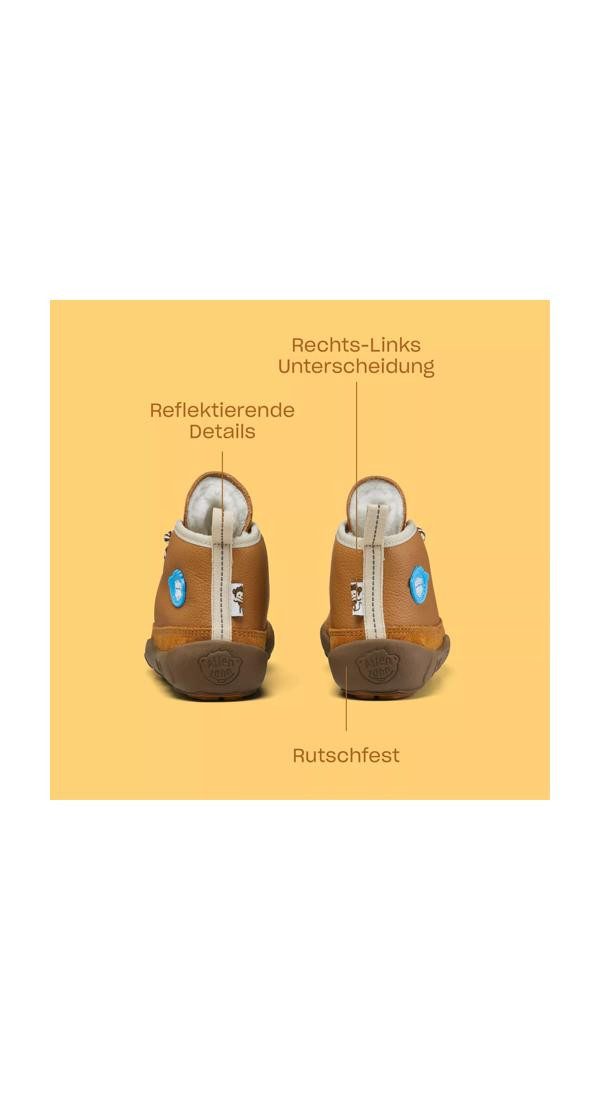 Affenzahn Winterschuh Leder Easy Winterstiefel aus echtem Leder