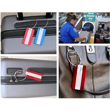 Blusmart Gepäckanhänger Kofferanhänger (6 Farben, 1-St., Gepäckanhänger aus Aluminium) Gepäckanhänger aus Metall