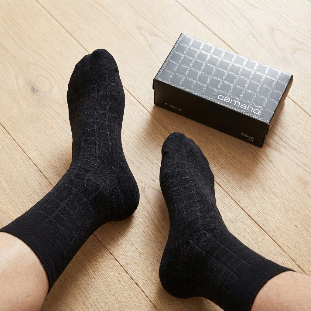 Camano Socken Comfort (4-Paar) mit Softbund / Komfortbündchen 4, 8 oder 12 günstig online kaufen