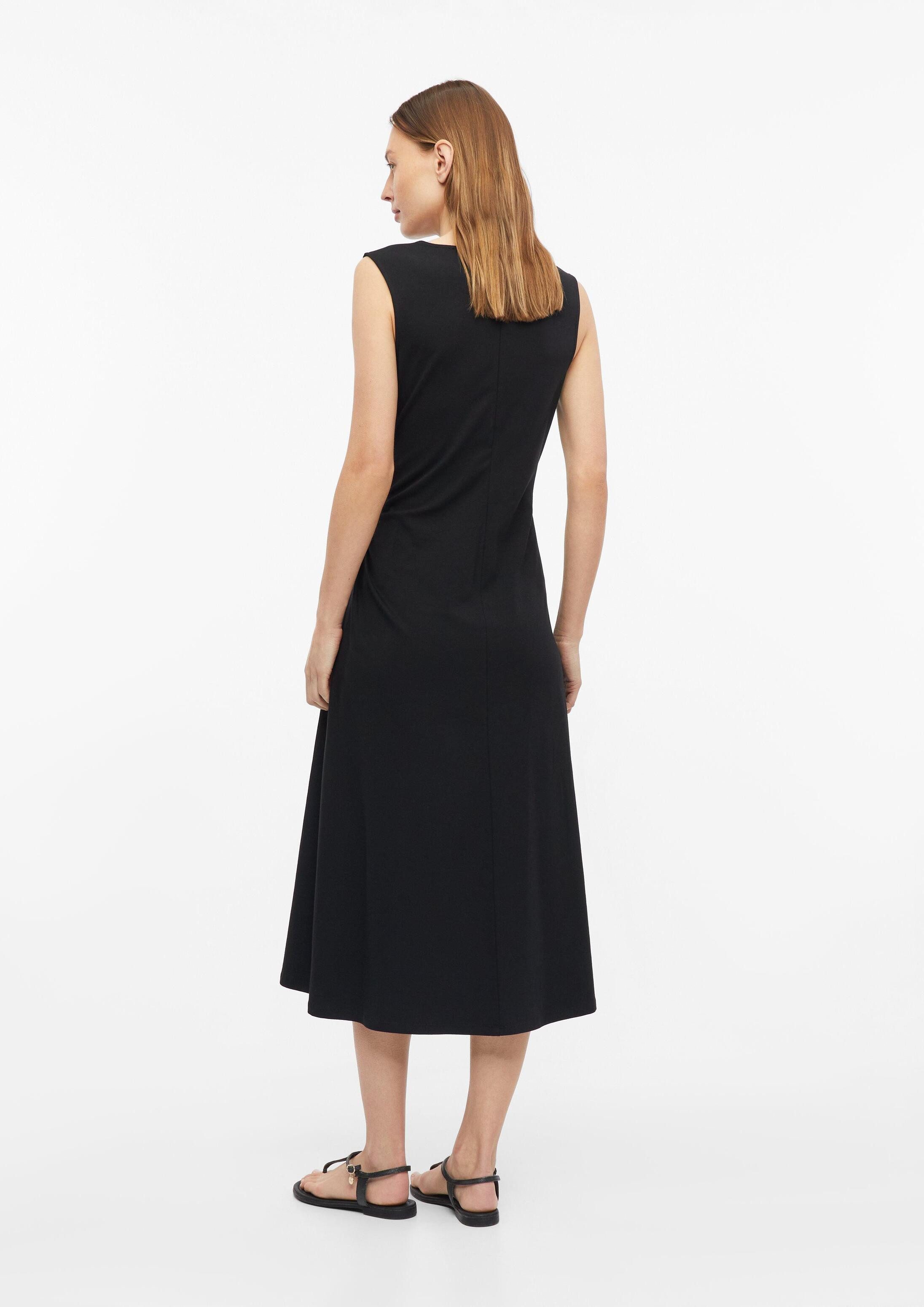 s.Oliver Midikleid Kleid Jersey-Kleid mit Taillendrapierung