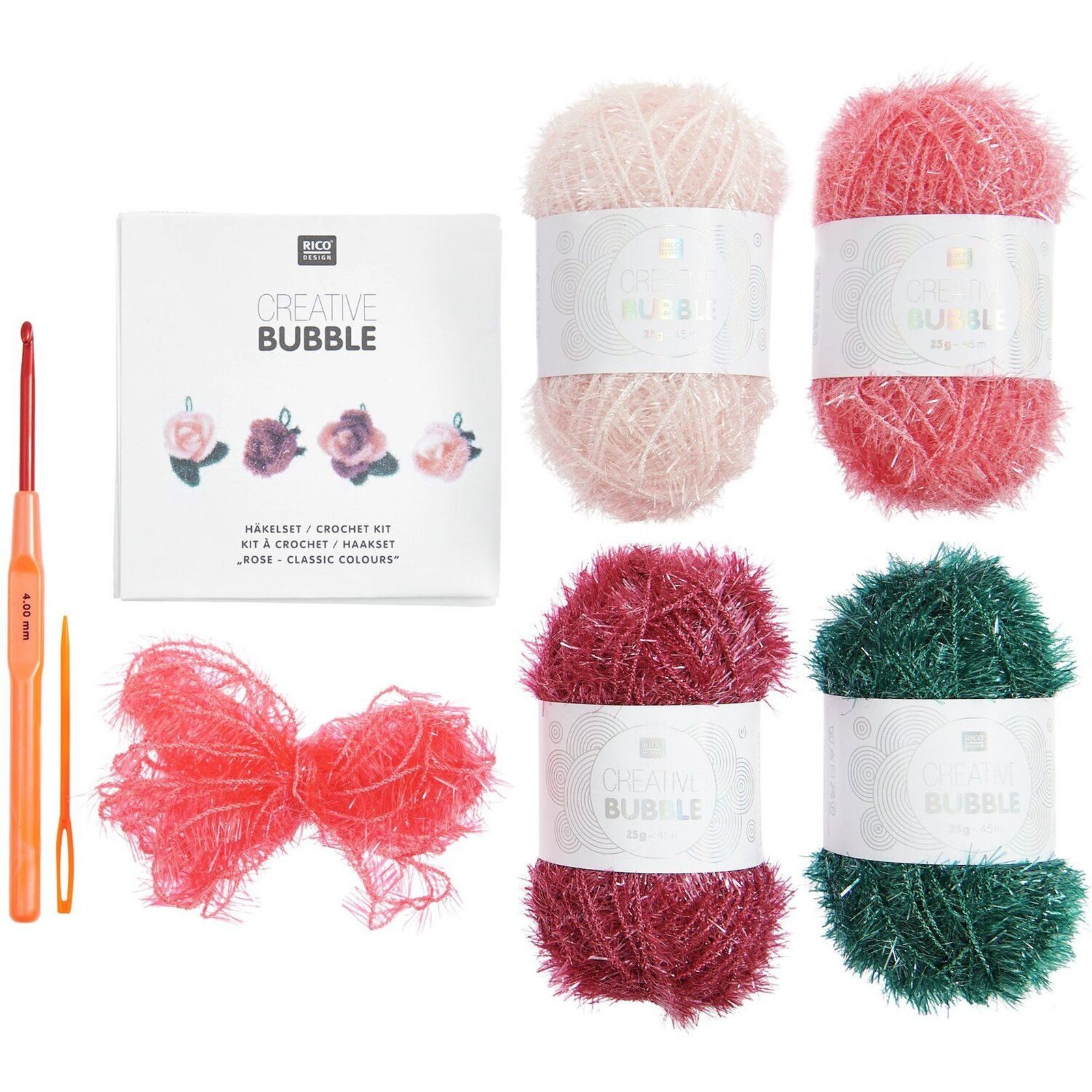 Rico Design Kreativset Creative Bubble Häkelsets, (verschiedene Varianten), DIY-Set