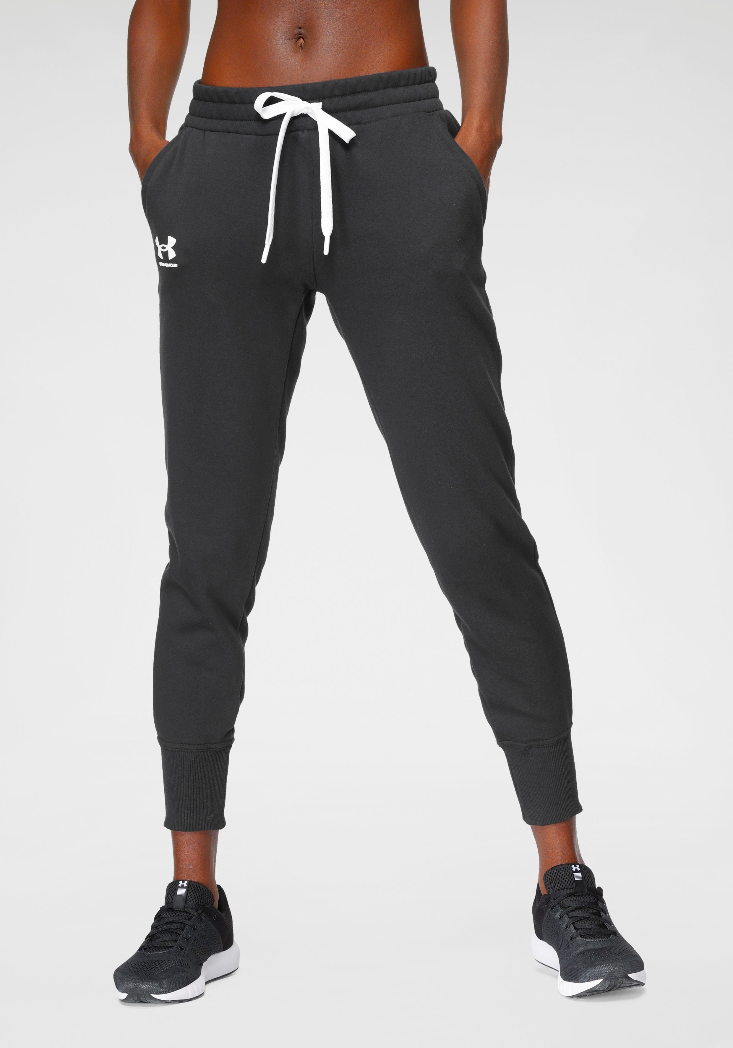 Under Armour® Trainingshose RIVAL FLEECE schwarz JOGGERS