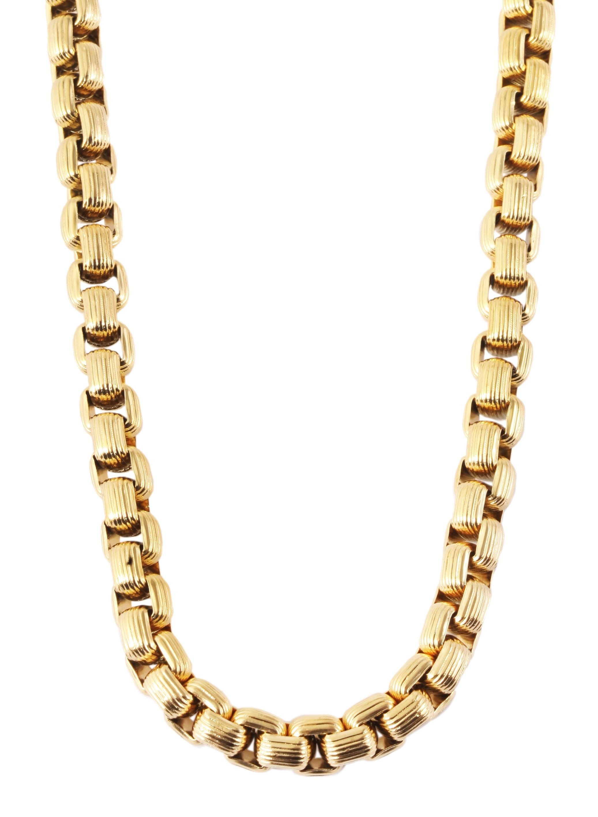 Edelstahlkette Werner, goldfarbig, langlebig
