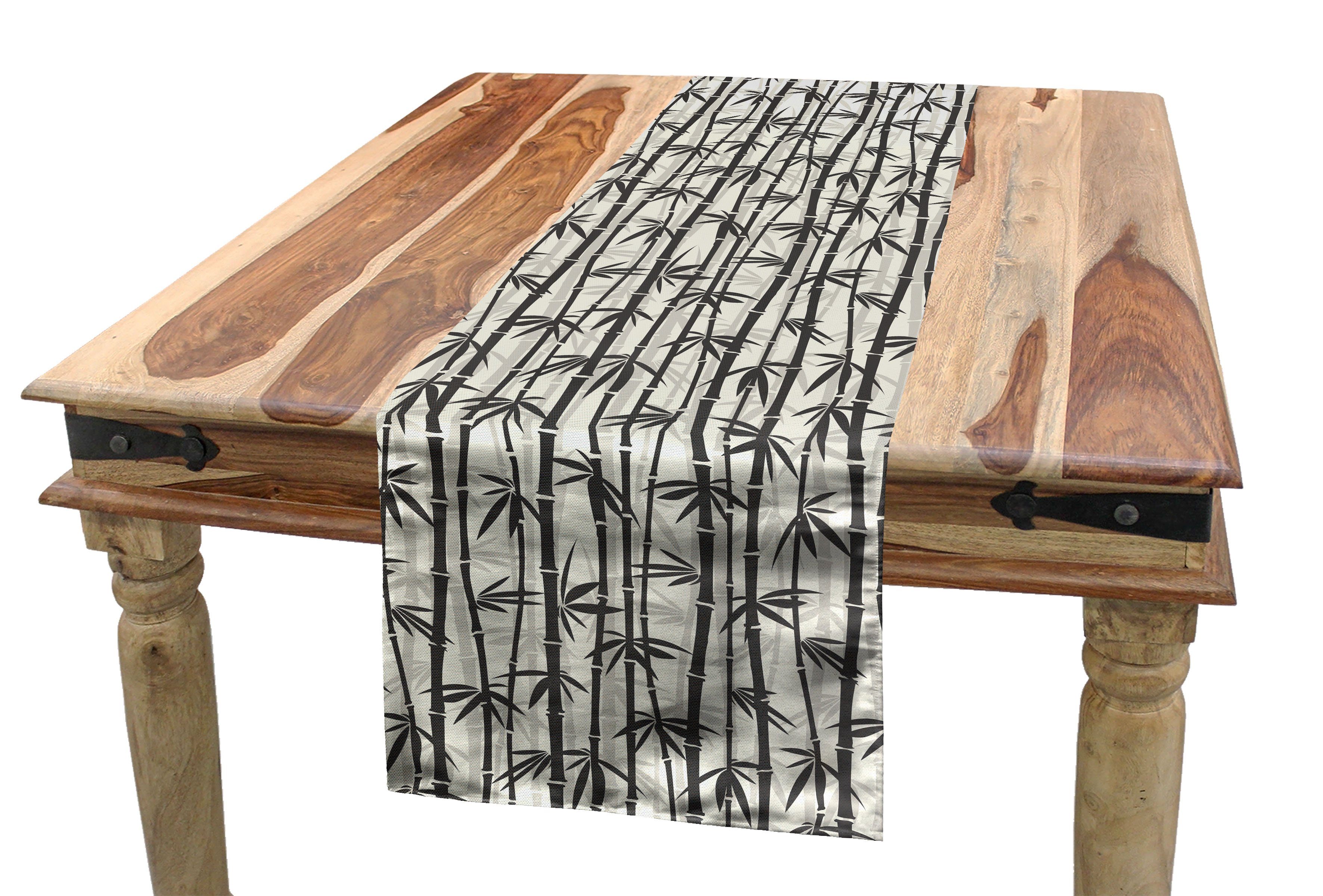 Abakuhaus Tischläufer Esszimmer Küche Rechteckiger Dekorativer Tischläufer,  Bambus Japanische Natur Reeds