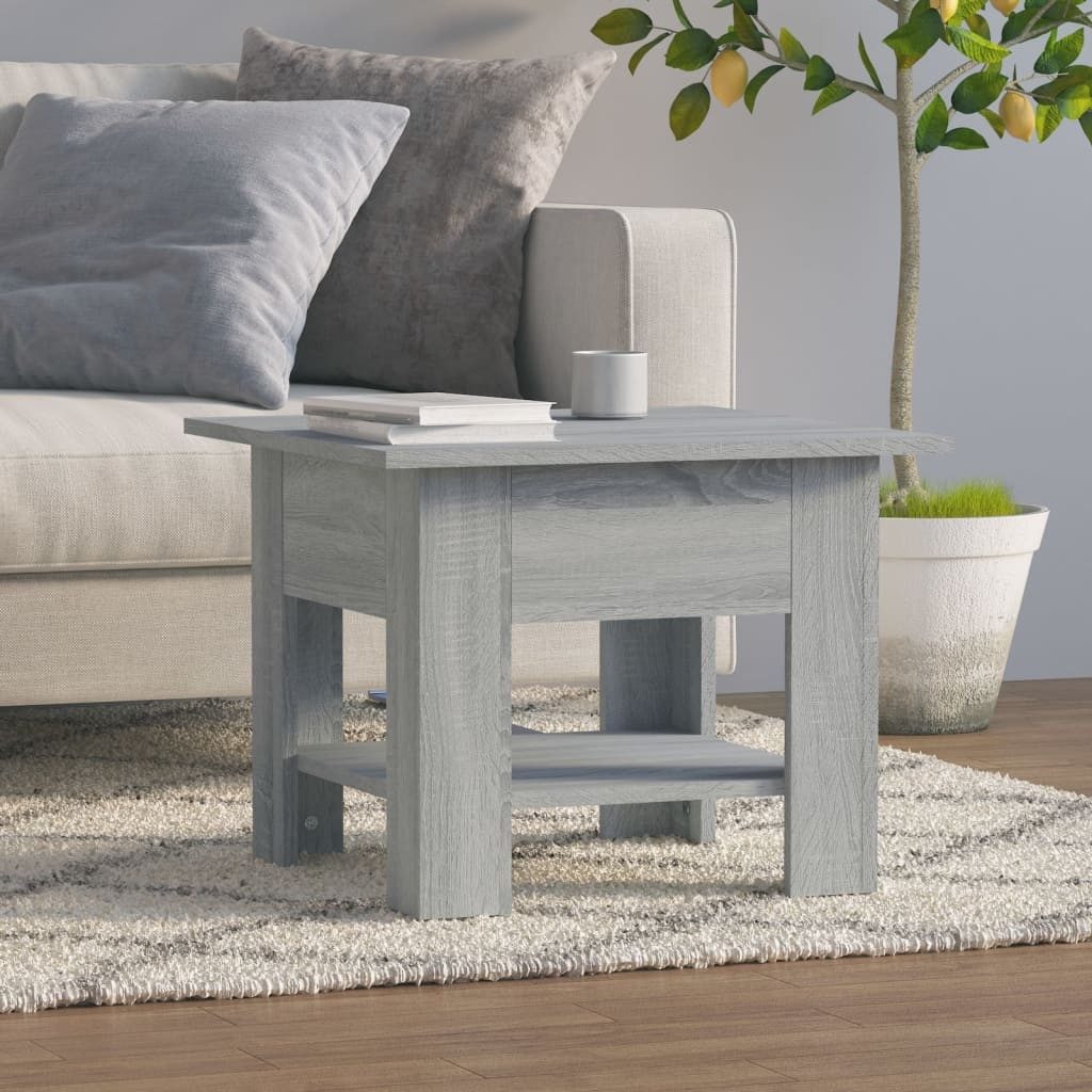 Couchtisch Sola – Eiche Sonoma, Mit Extra-Ablage, 55 Cm Breit, 55 Cm Hoch, 43 Cm Tief – Skandinavischer Look Fürs Wohnzimmer Eiche Sonoma Möbel