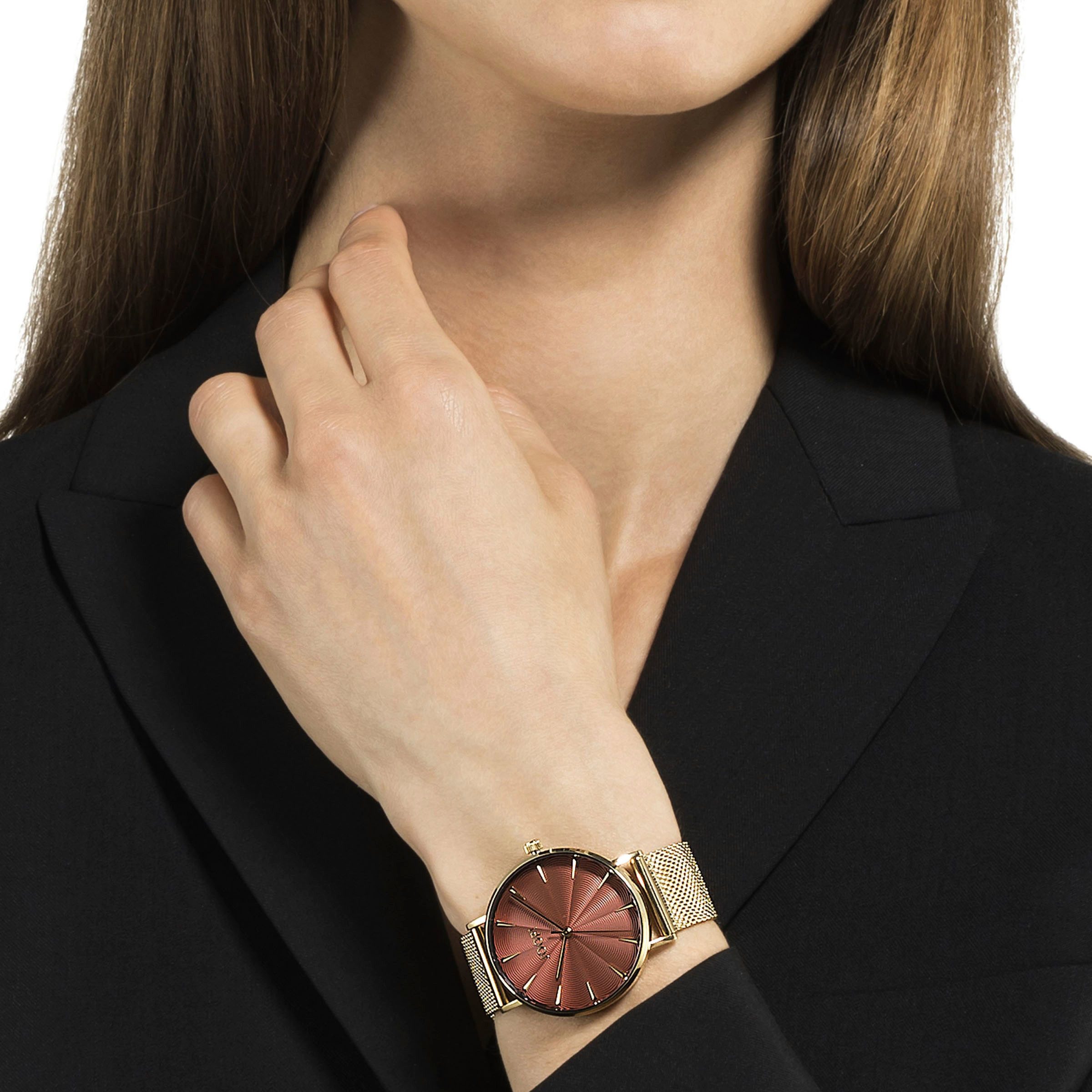 JOOP! Quarzuhr 2034893, Armbanduhr, Damenuhr, analog, Edelstahlarmband