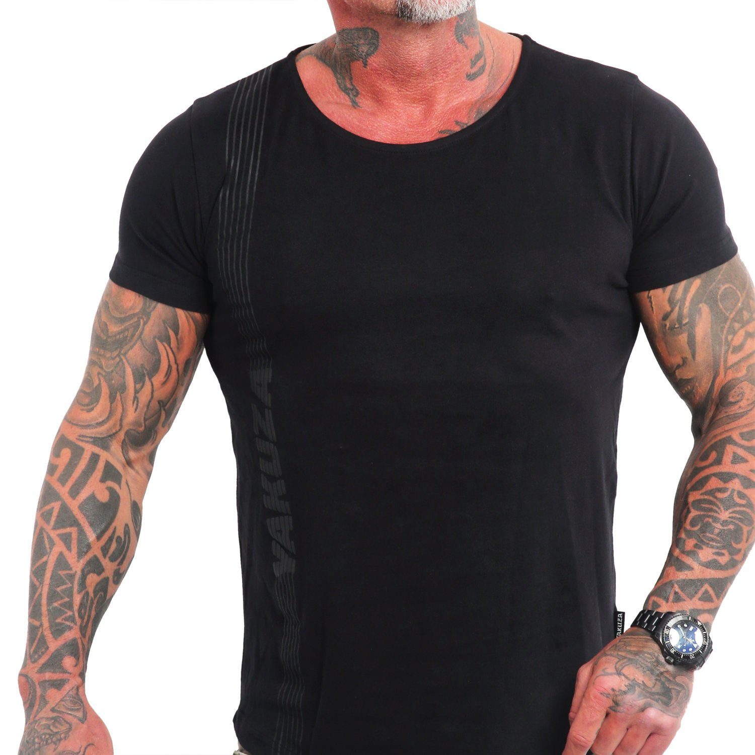 YAKUZA T-Shirt Fast Lane mit abgerundetem günstig online kaufen