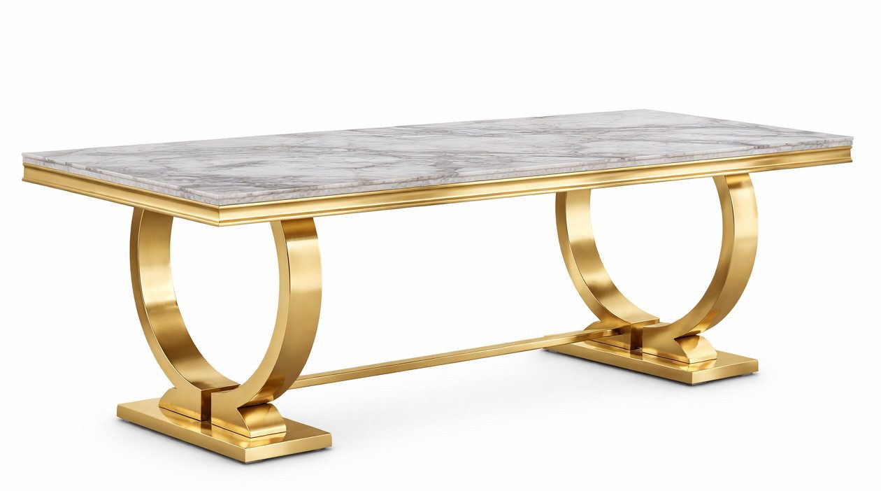 Xlmoebel Esstisch Luxus Esstisch Säulentisch – Eleganter Esszimmer Tisch Sofort (1-St), Hergestellt in Europa