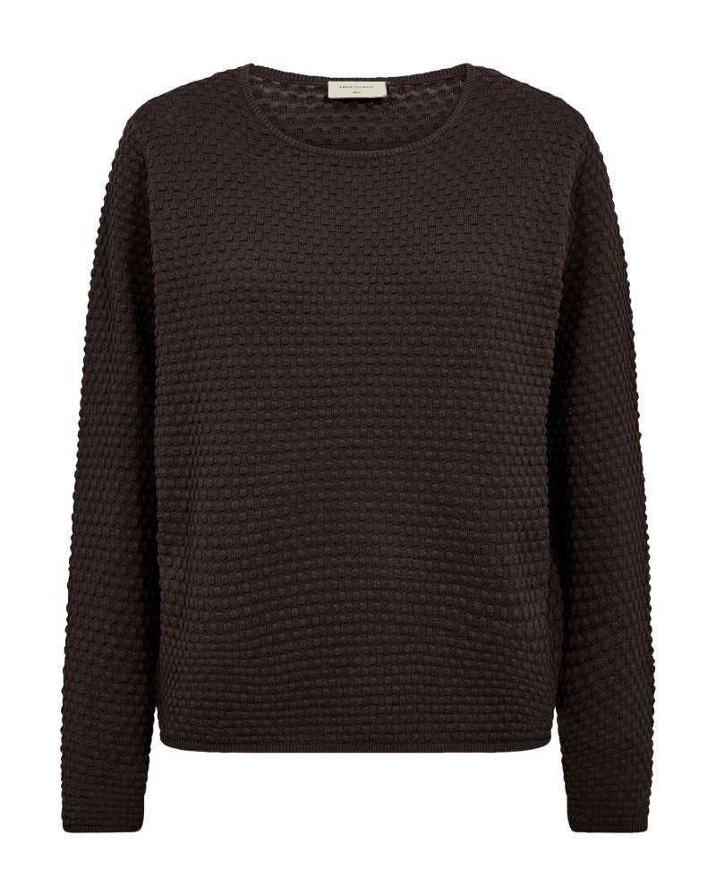 FREEQUENT Strickpullover FQDODO-PU-DOTTIE mit Strick-Knoten-Details