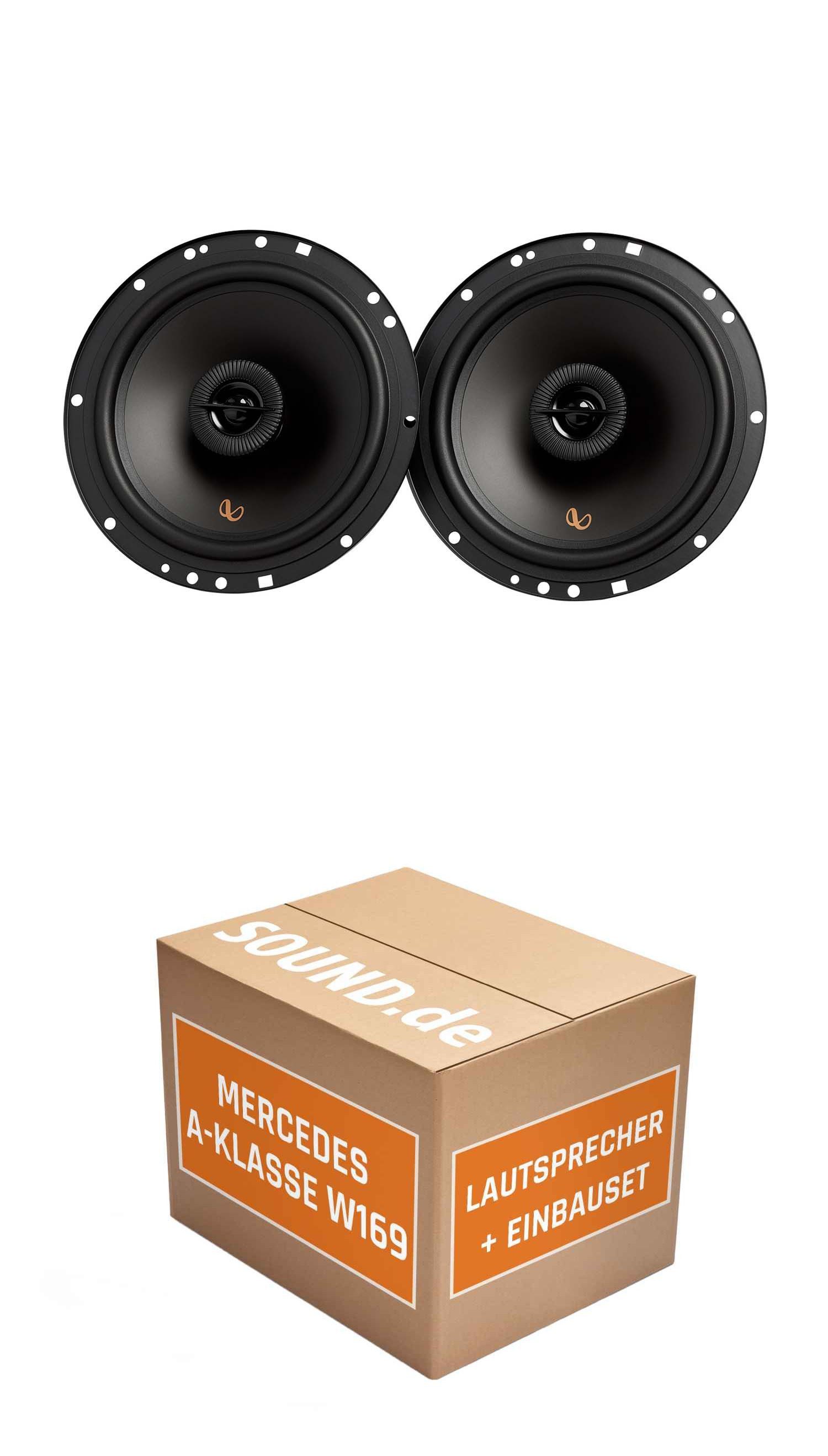 JUST SOUND best choice for caraudio Lautsprecher Boxen Set Infinity Alpha 603F Mercedes A-Klasse W 169 Auto-Lautsprecher (60 W)