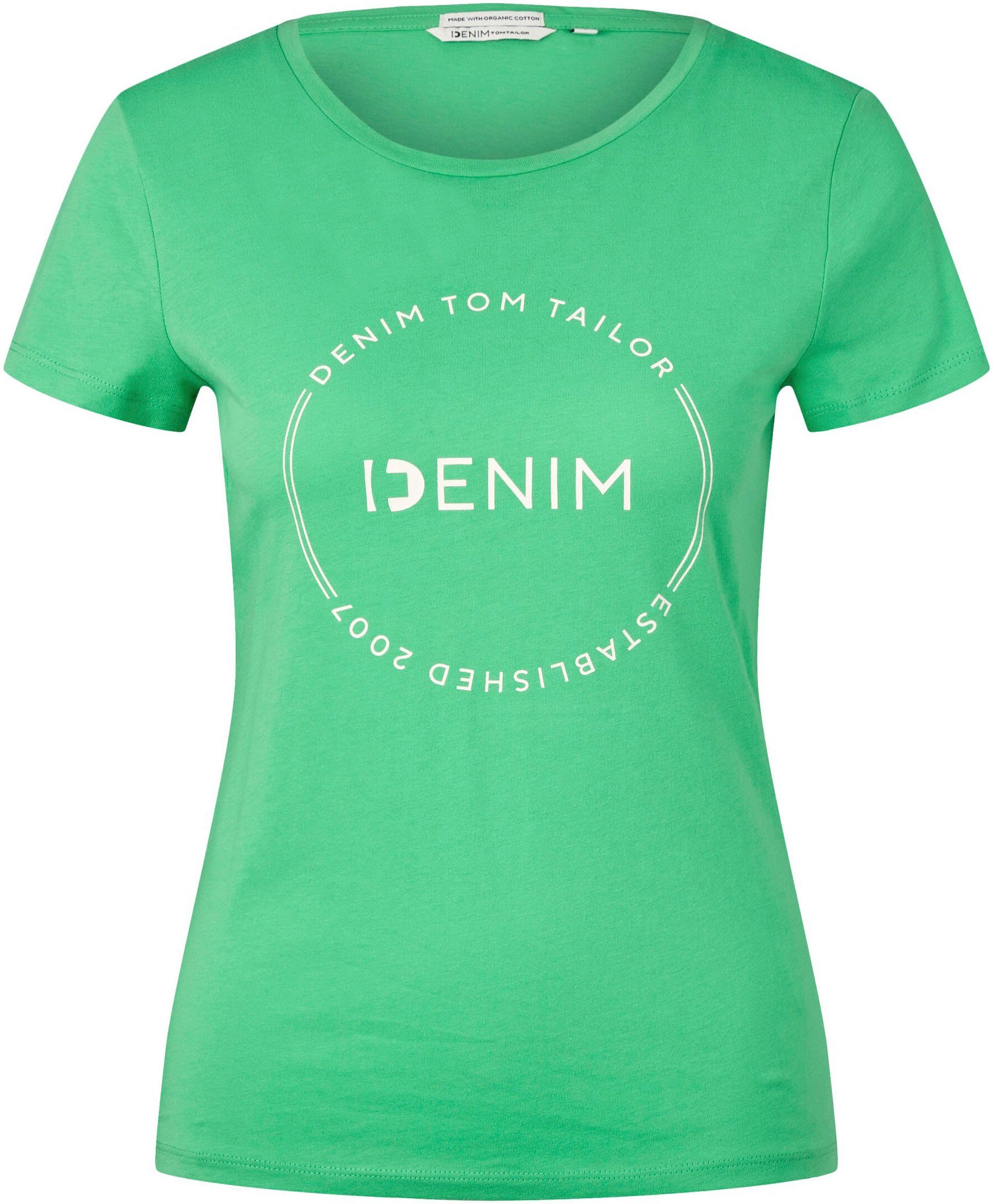 TOM TAILOR T-Shirt grün Denim
