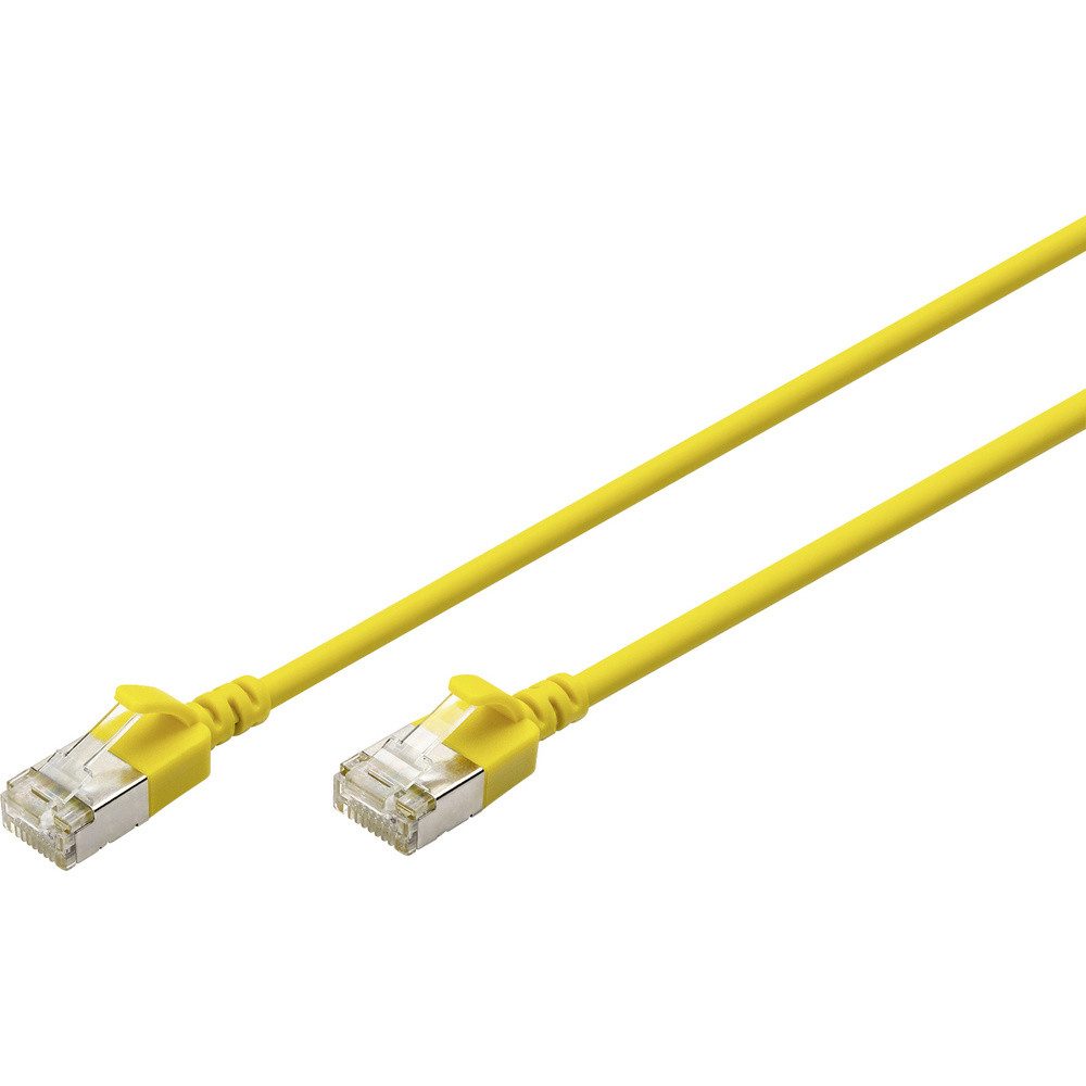 Digitus Digitus DK-1632-A-050S-Y RJ45 Patchkabel CAT 6a F/FTP 5 m Gelb Farbcod Netzkabel, (500.00 cm)