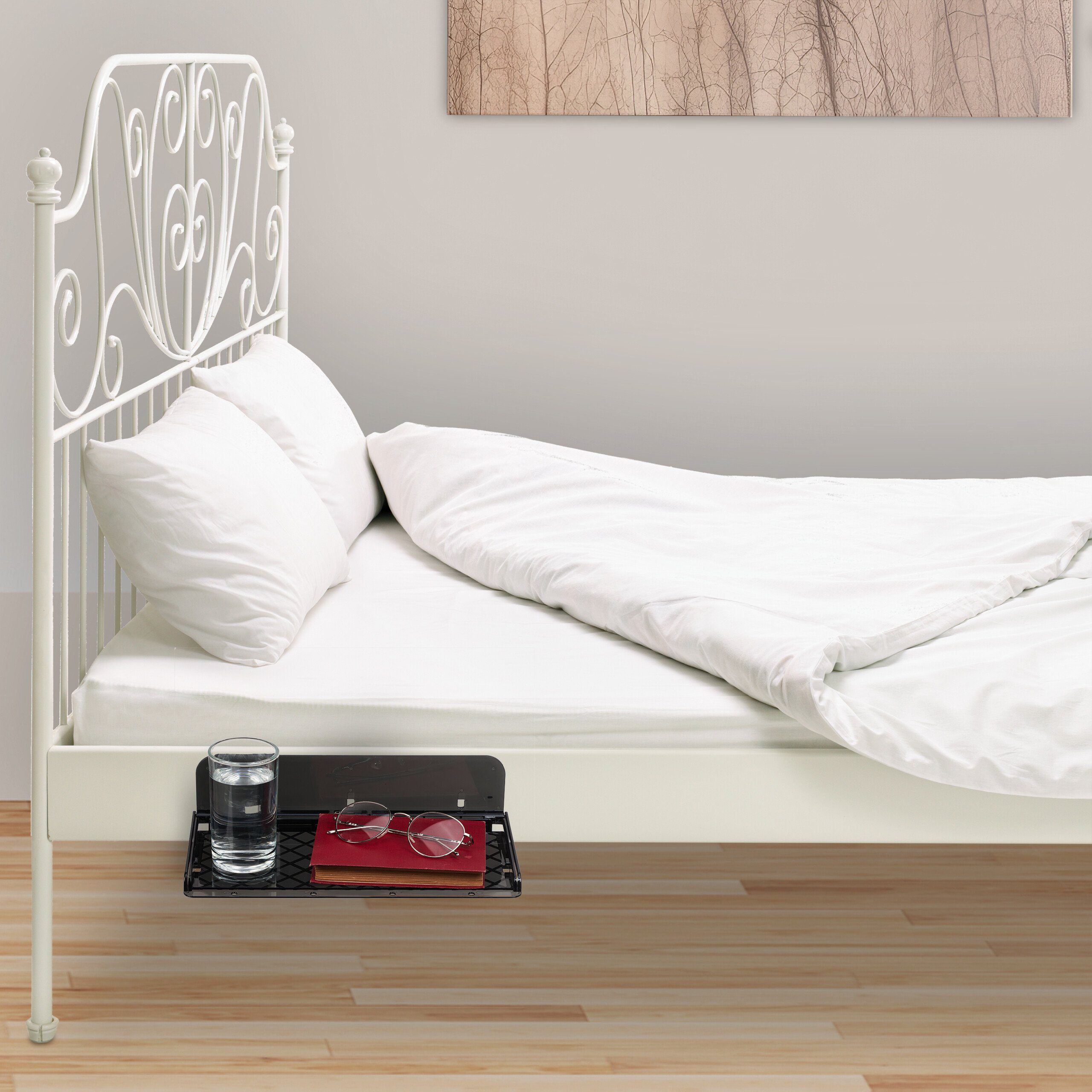 relaxdays Nachtkonsole Bettablage aus Kunststoff günstig online kaufen