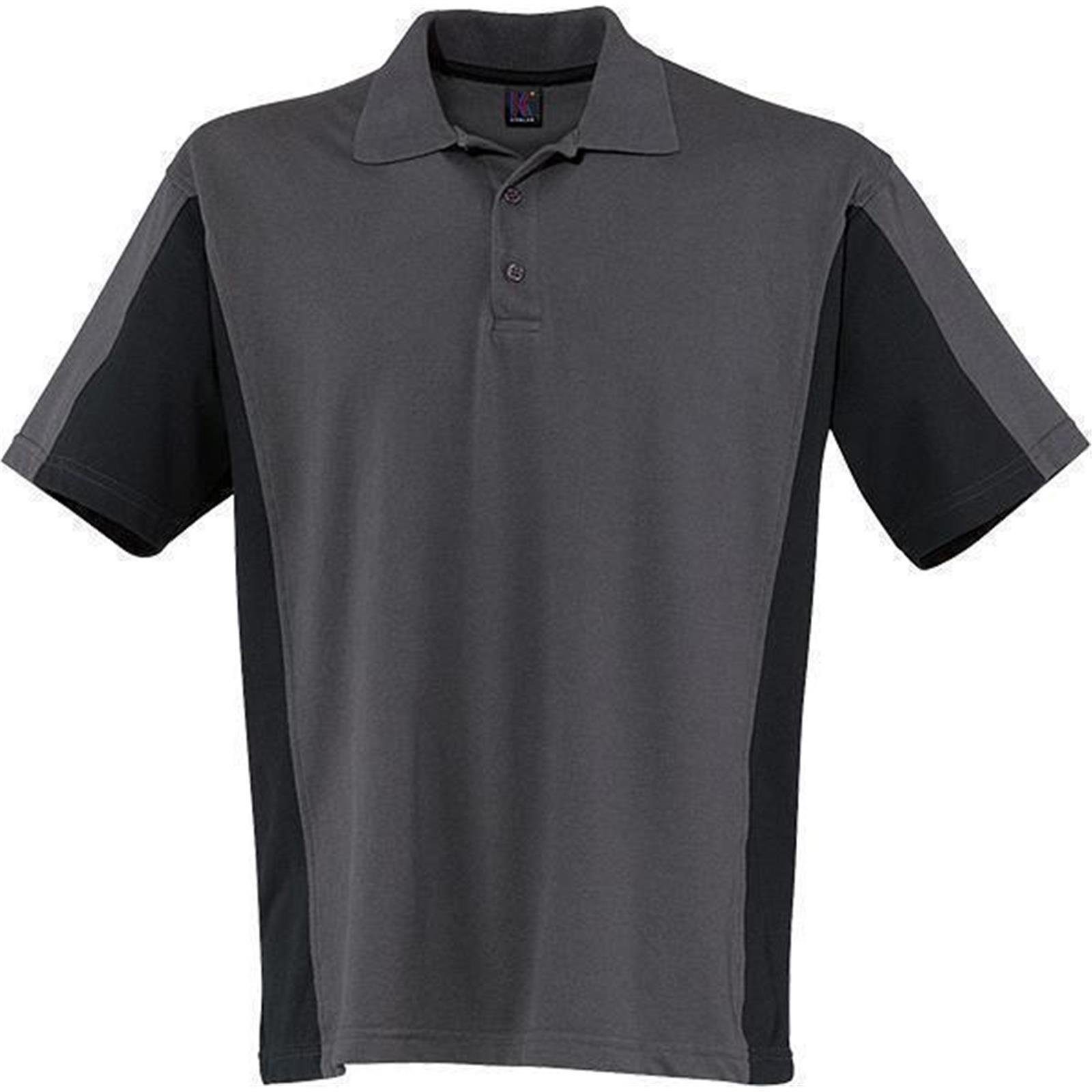 Shirt-Dress Kübler anthrazit/schwarz Poloshirt Kübler