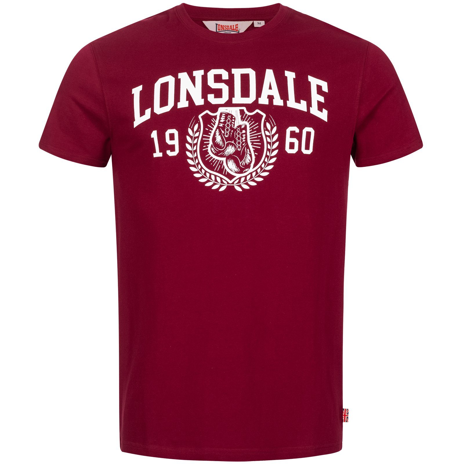 Lonsdale T-Shirt T-Shirt Lonsdale Staxigoe (1 Stück, 1-tlg) rot