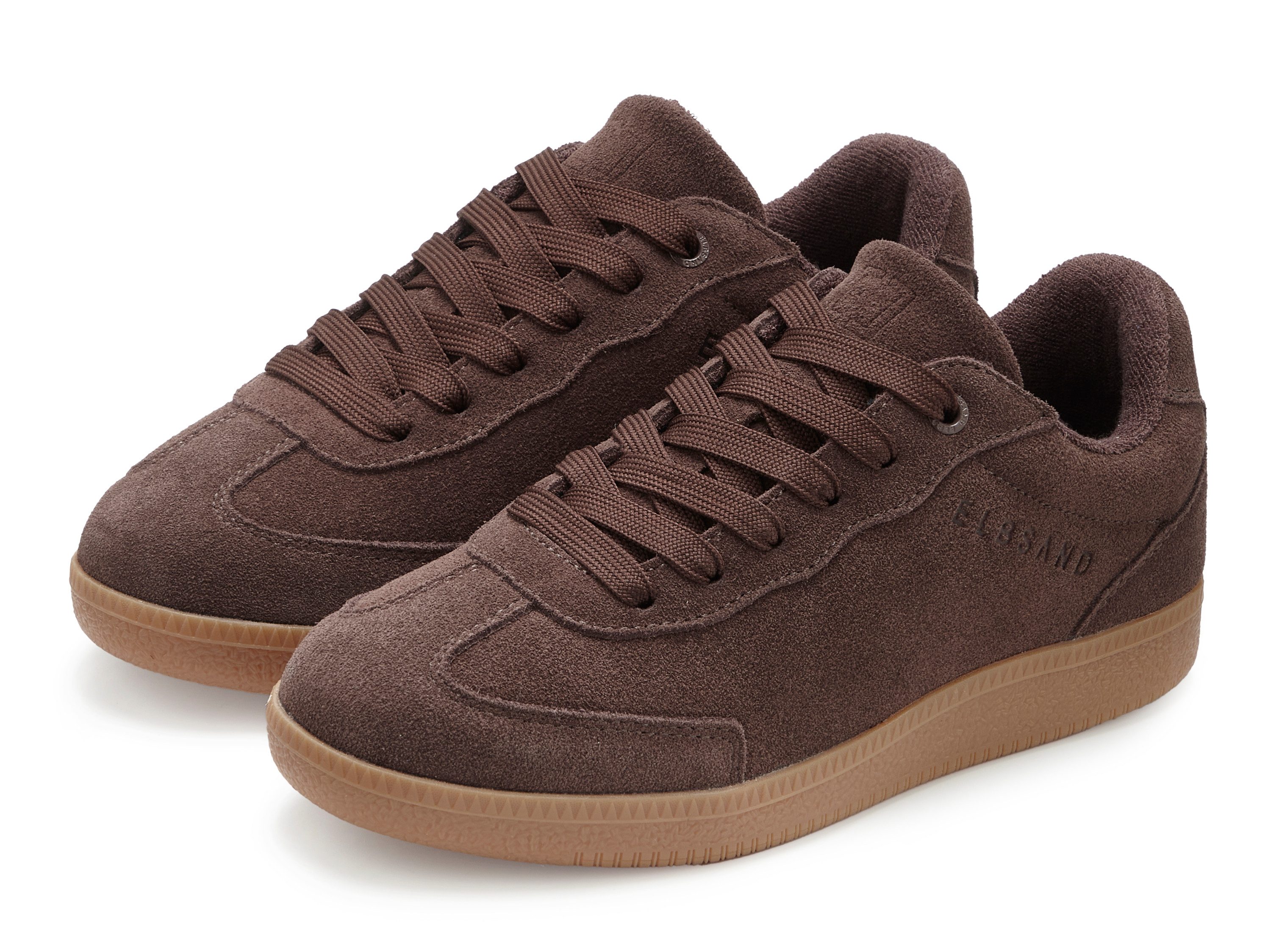 Elbsand Freizeitschuh, Schnürschuh, Turnschuh, Retro Sneaker, Lederschuh Sneaker Ledersneaker, Schnürhalbschuh aus Leder im modernen Retro Look