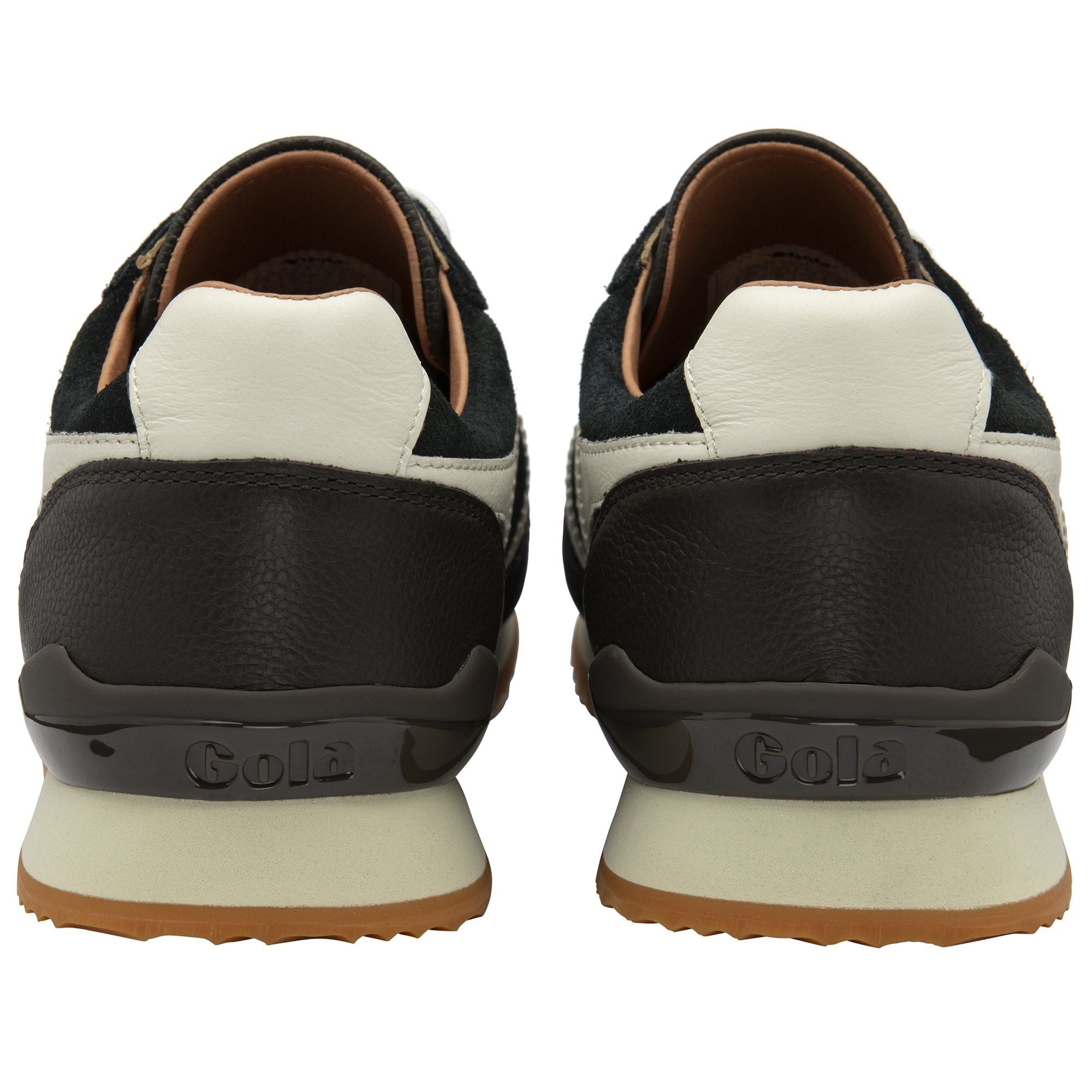 Gola Trophy Oxford - Made in England - schwarz/braun/weiss Herren Sneaker