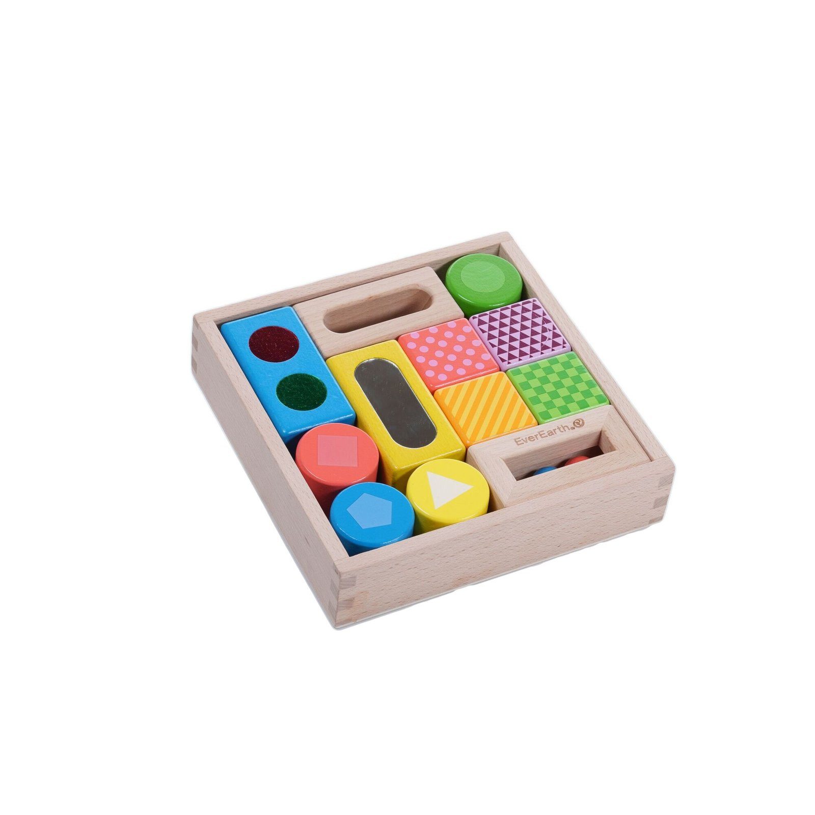 EverEarth® Lernspielzeug Entdeckerbausteine aus Holz – Lern- & Motorikspiel günstig online kaufen