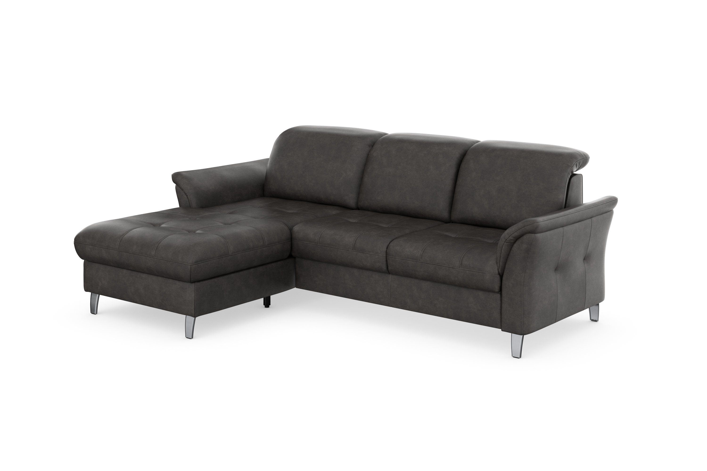 sit&more Ecksofa Maggiore, Bettfunktion wahlweise Bettkasten und Kopfteilverstellung, mit