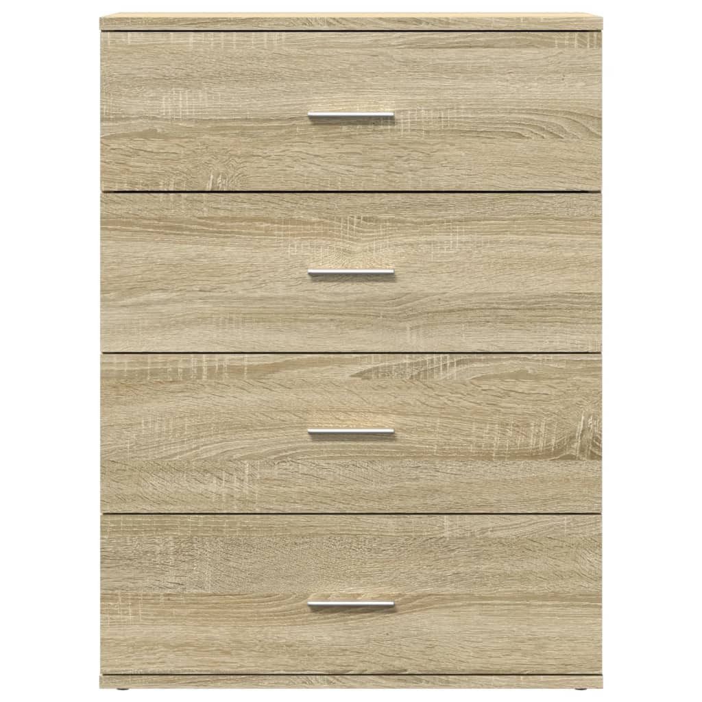 vidaXL Sideboard Sideboard Sonoma-Eiche 60x39x80 cm Holzwerkstoff (1 St) – Bild 5 von 5