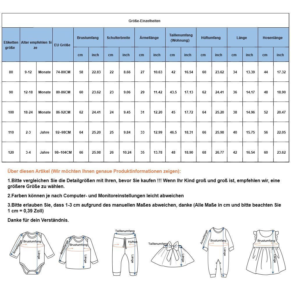 Lapastyle Top Oberteile (2-tlg) Hose lässige Trainingsanzüge Jungen, Hosen & Grau Kontrastfarben für Langarmanzüge, modisch und