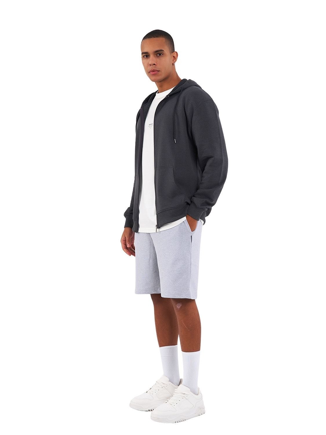 COMEOR Kapuzensweatjacke Herren Zip-Hoodie Kapuzenjacke Sweatshirt mit Reißverschluss