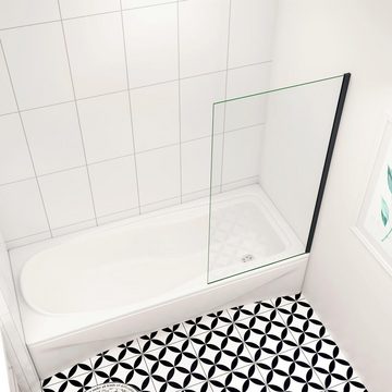 duschspa Badewannenaufsatz 6mm ESG NANO Glas Duschwand Trennwand Badewannenaufsatz, Einscheibensicherheitsglas, Sicherheitsglas, (Set), Glas, Nano Glas