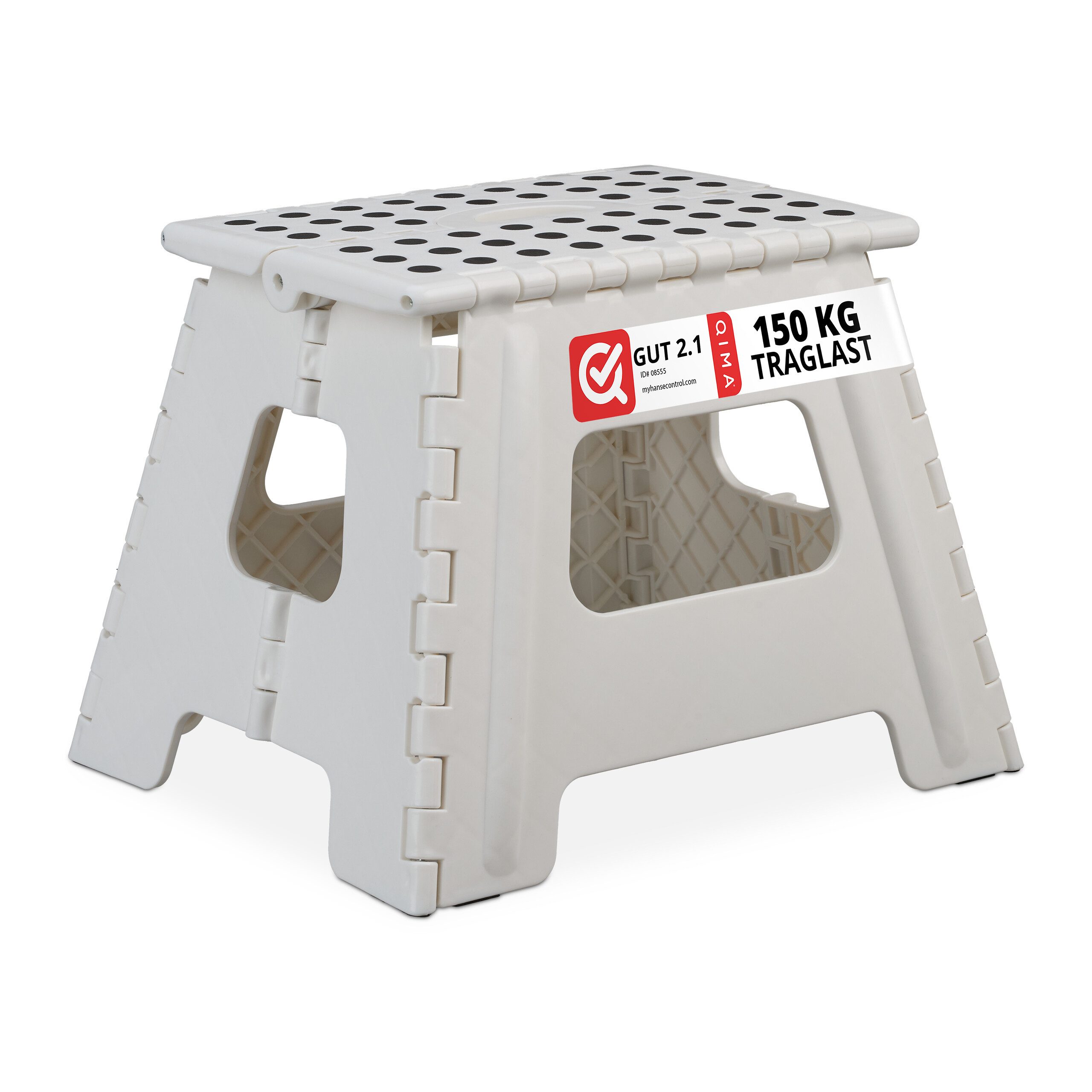 relaxdays Sitzhocker Klapphocker faltbar L, weiß günstig online kaufen