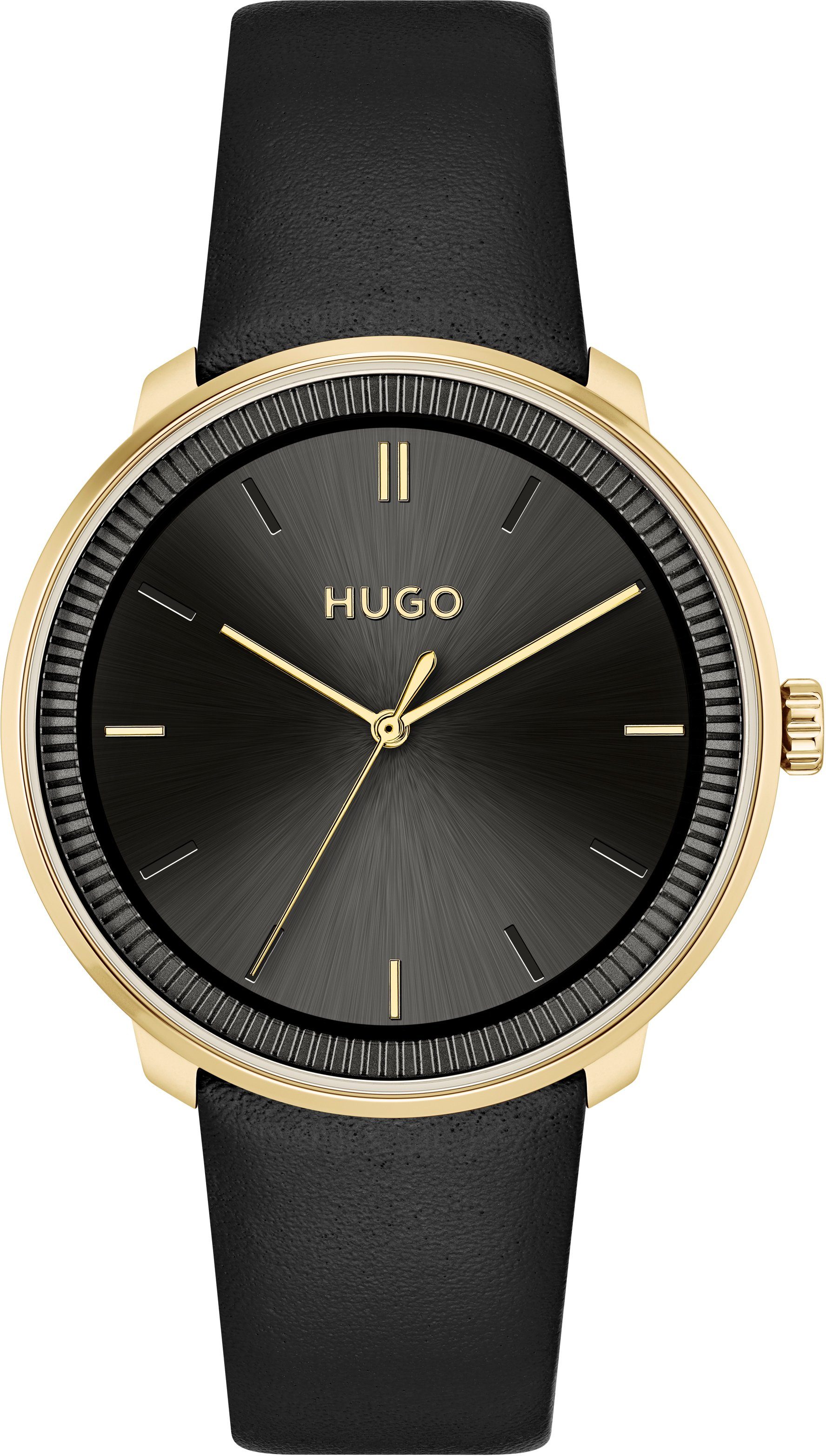 HUGO Quarzuhr mit 2-tlg., Uhr Geschenk 1520026, Wechselband), ideal (Set, als #FLUID, auch