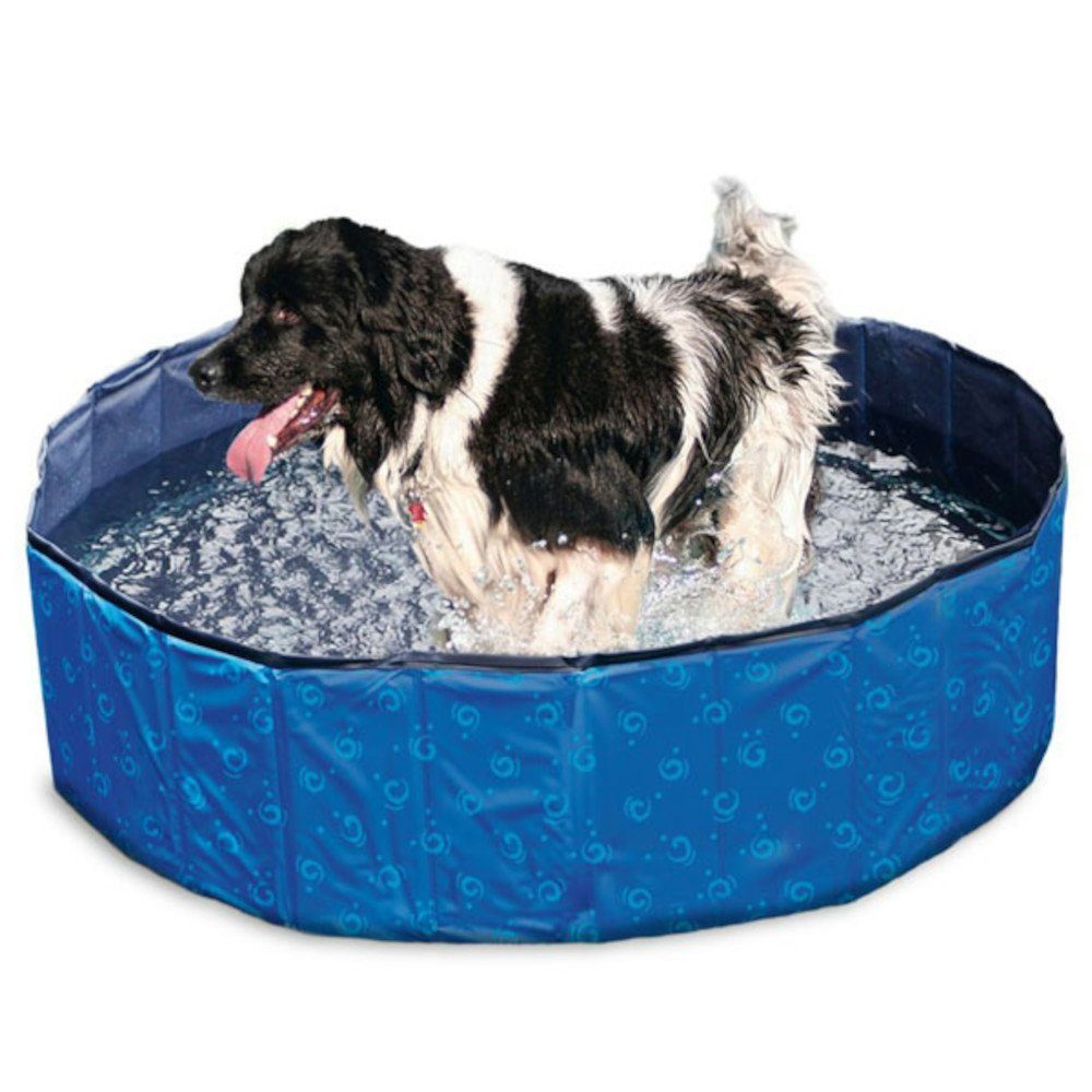 Karlie Wasserspielzeug Karlie Flamingo DOGGY POOL Swimmingpool für Hunde - Blau gemustert