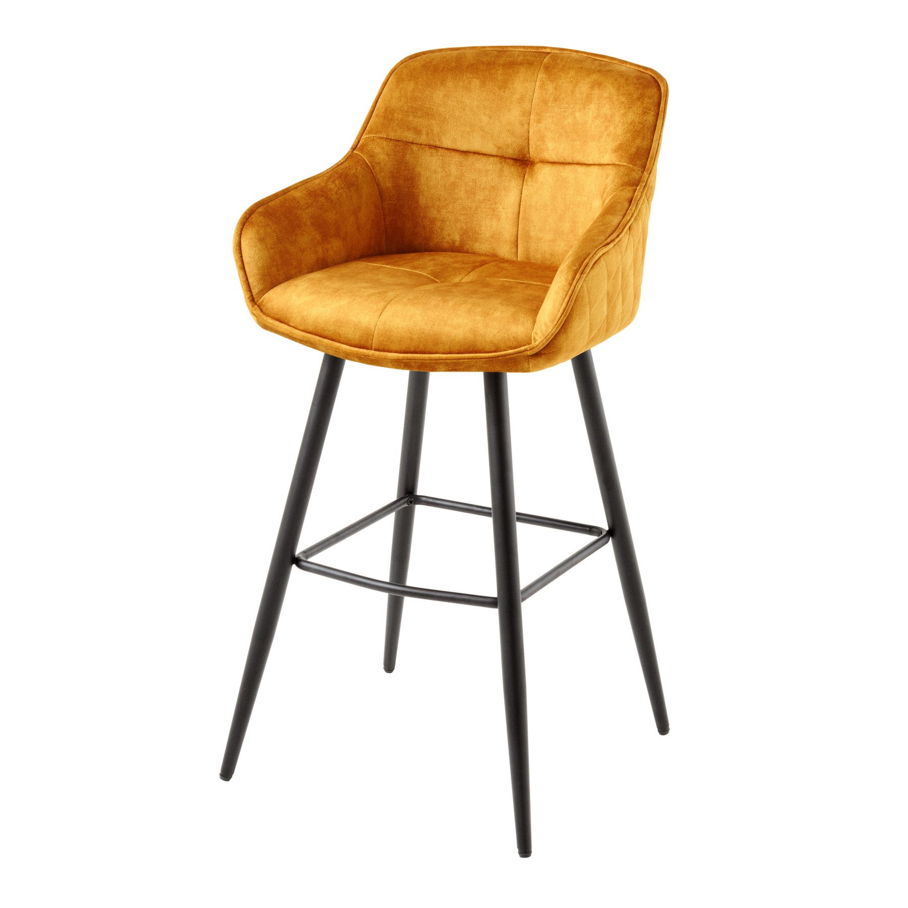 riess-ambiente Barhocker EUPHORIA senfgelb / schwarz günstig online kaufen