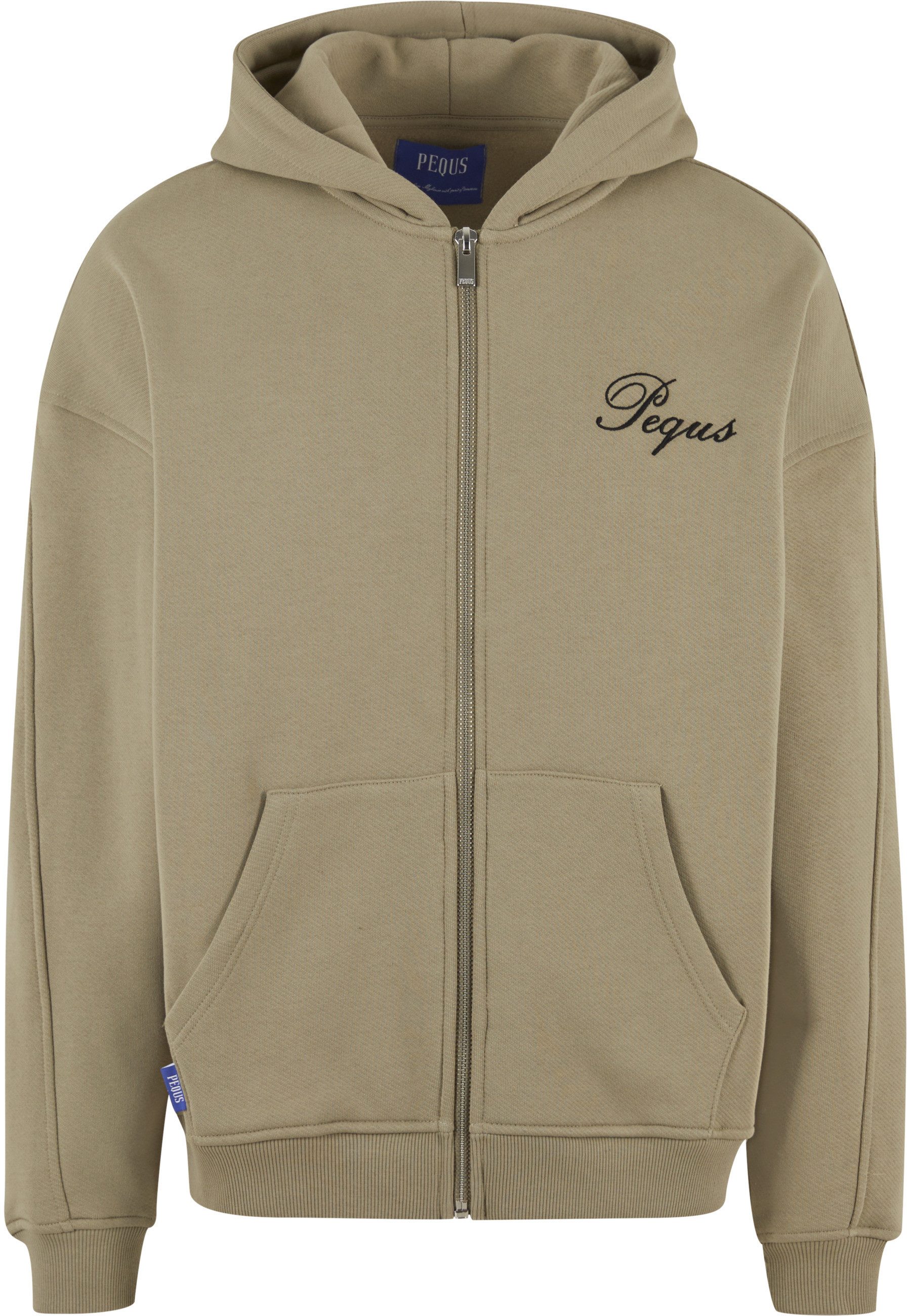PEQUS Kapuzenpullover PEQUS PEQUS Handwritten Logo Zip Hoodie (1-tlg)