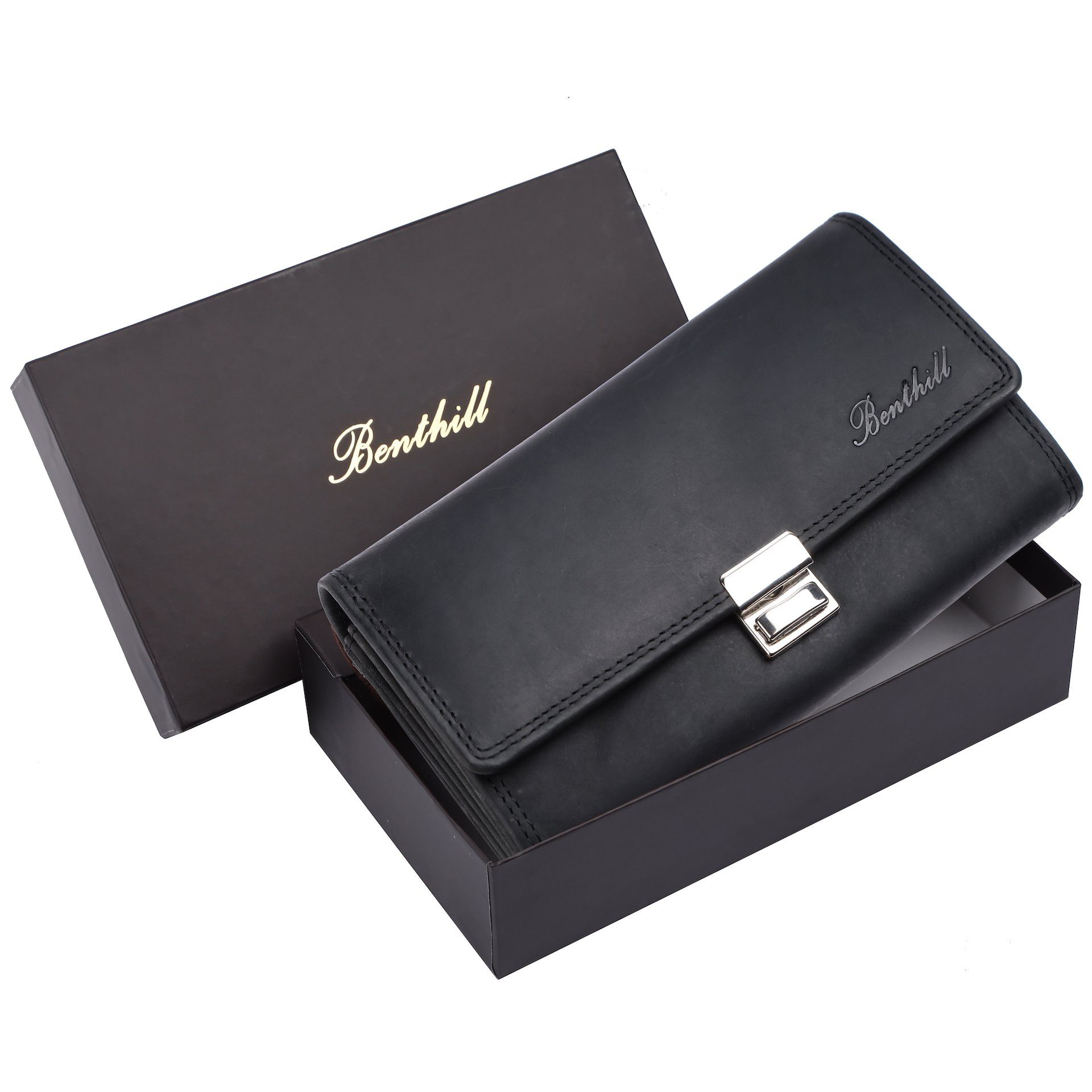 Benthill Geldbörse Kellner Echt Leder Kellnerportemonnaie RFID Schutz Profi günstig online kaufen